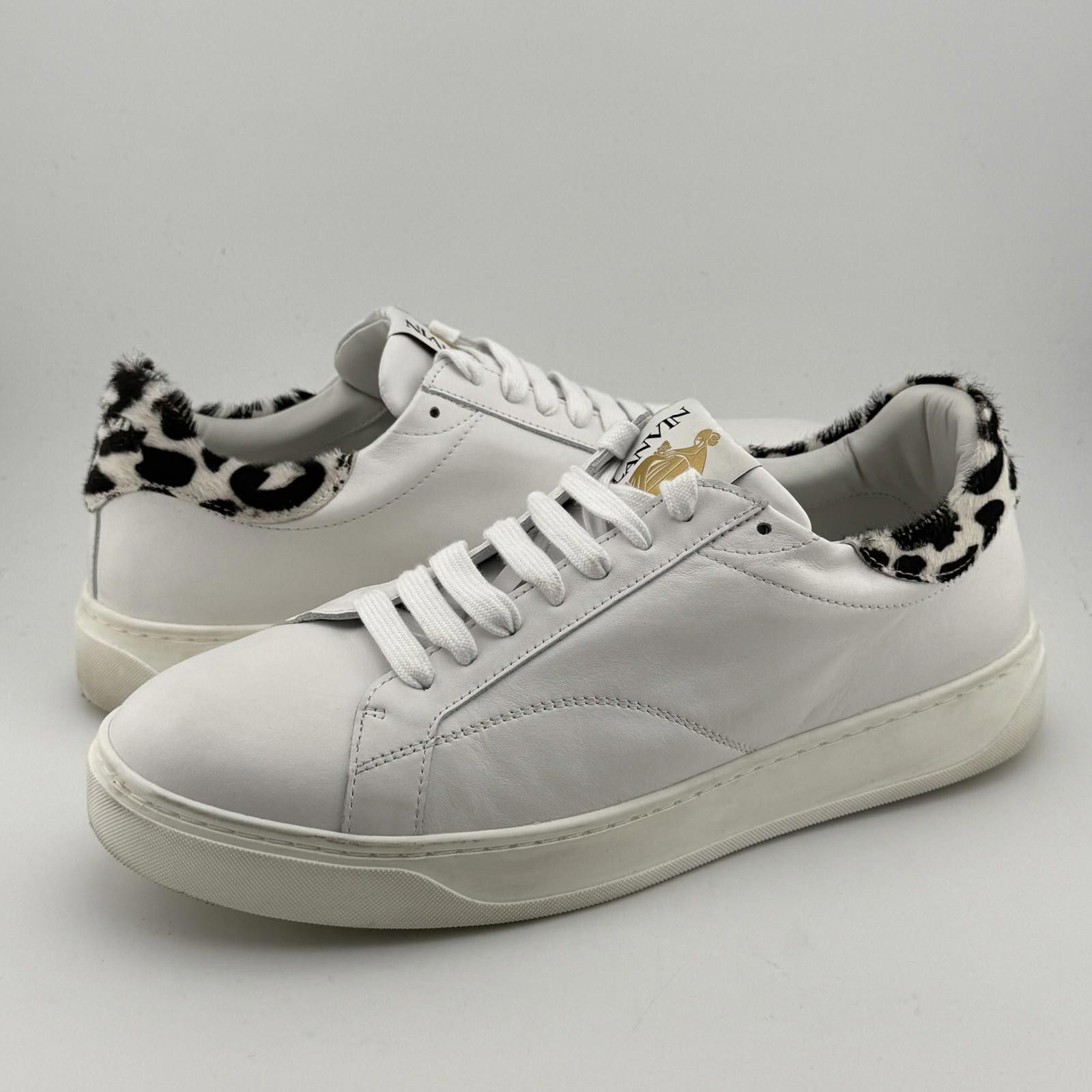 Lanvin Lanvin Ddb0 Leather Low Top Sneaker Size US 7.5 / IT 37.5 - 1 Thumbnail
