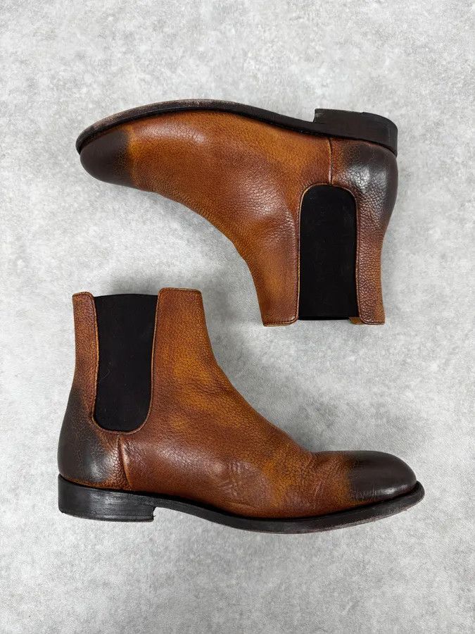 The Last Conspiracy The Last Conspiracy Brown Gradient Leather Boots Size US 8 / EU 41 - 7 Thumbnail