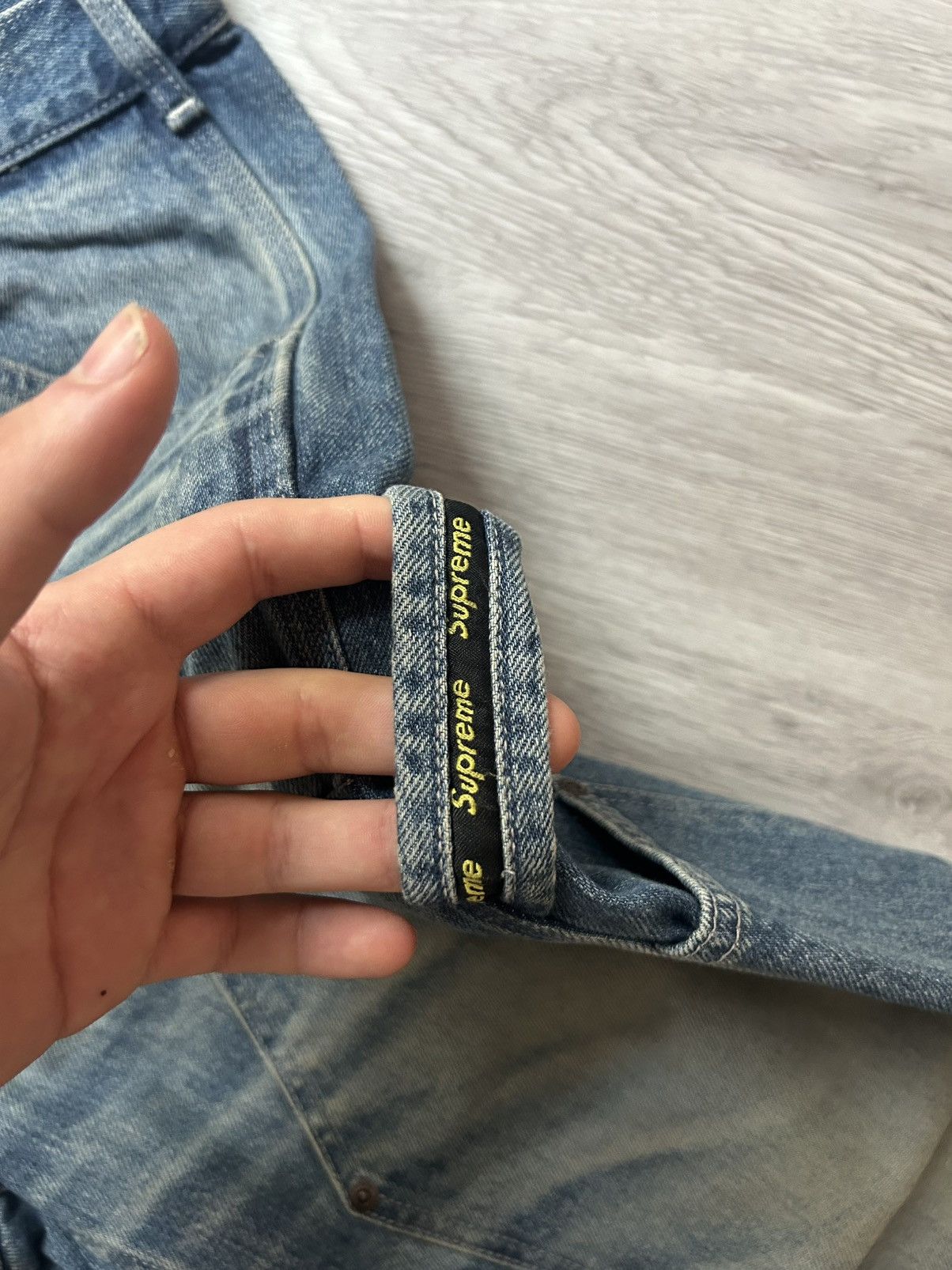 Supreme Supreme Worn Double Knee Denim Painter Jean Size US 36 / EU 52 - 3 Thumbnail