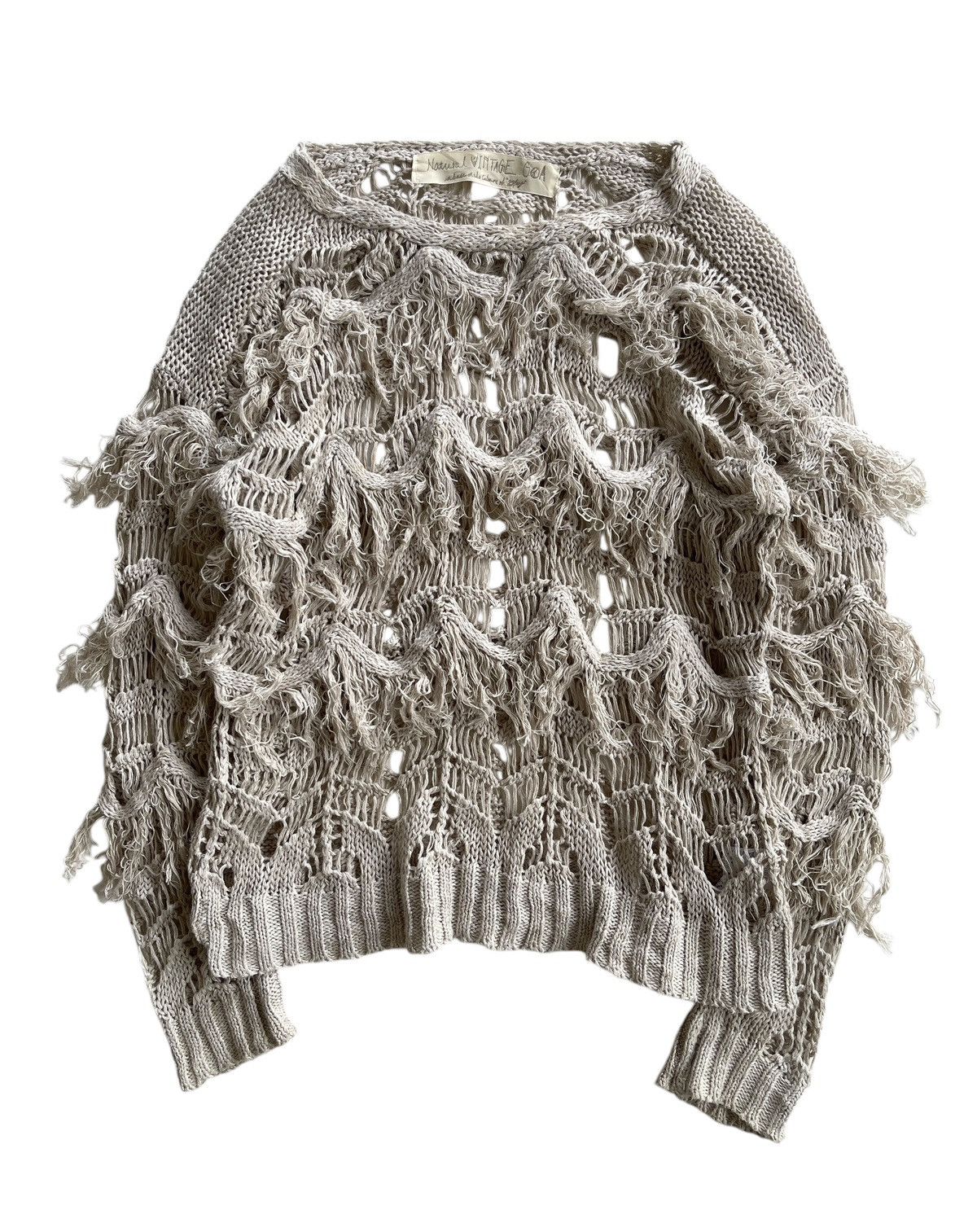 GOA G.O.A Net Fringe Knitted Sweater Size M / US 6-8 / IT 42-44 - 1 Thumbnail