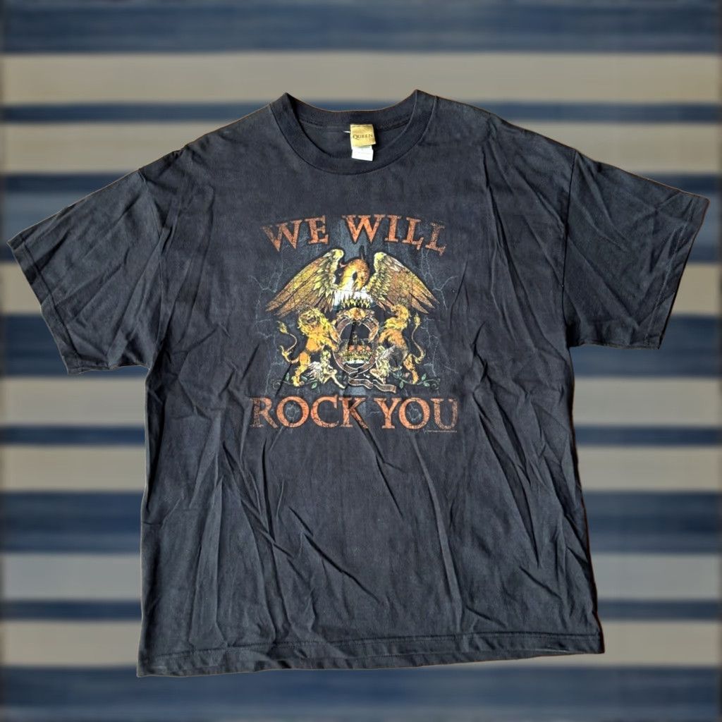 Vintage VINTAGE Queen We Will Rock You 2008 Band T-Shirt XL Men Black Short Sleeve Crew Neck Graphic Tee Size US XL / EU 56 / 4 - 1 Thumbnail