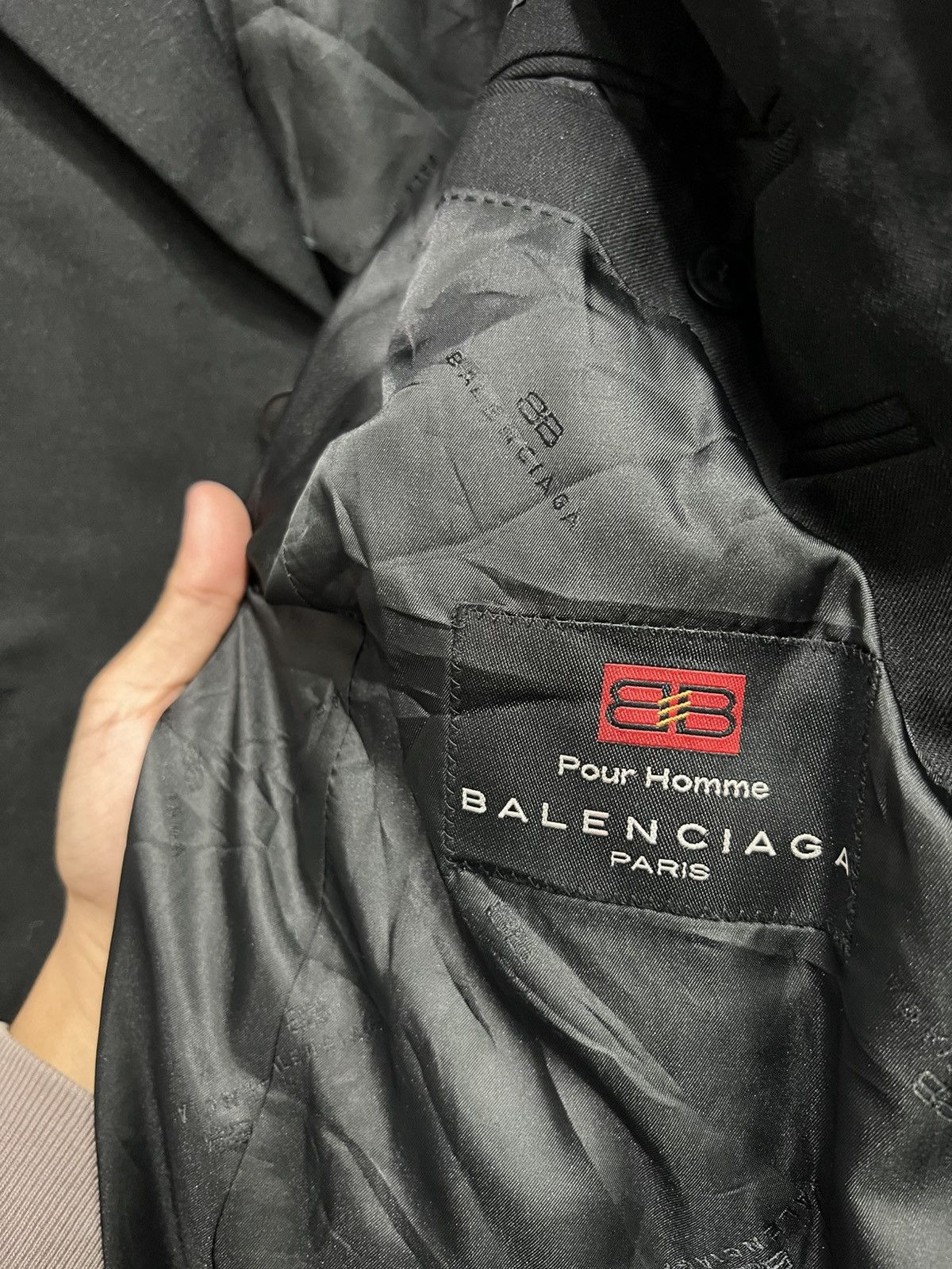 Balenciaga 90s Vintage Balenciaga Blazer Jacket Size 40R - 6 Thumbnail