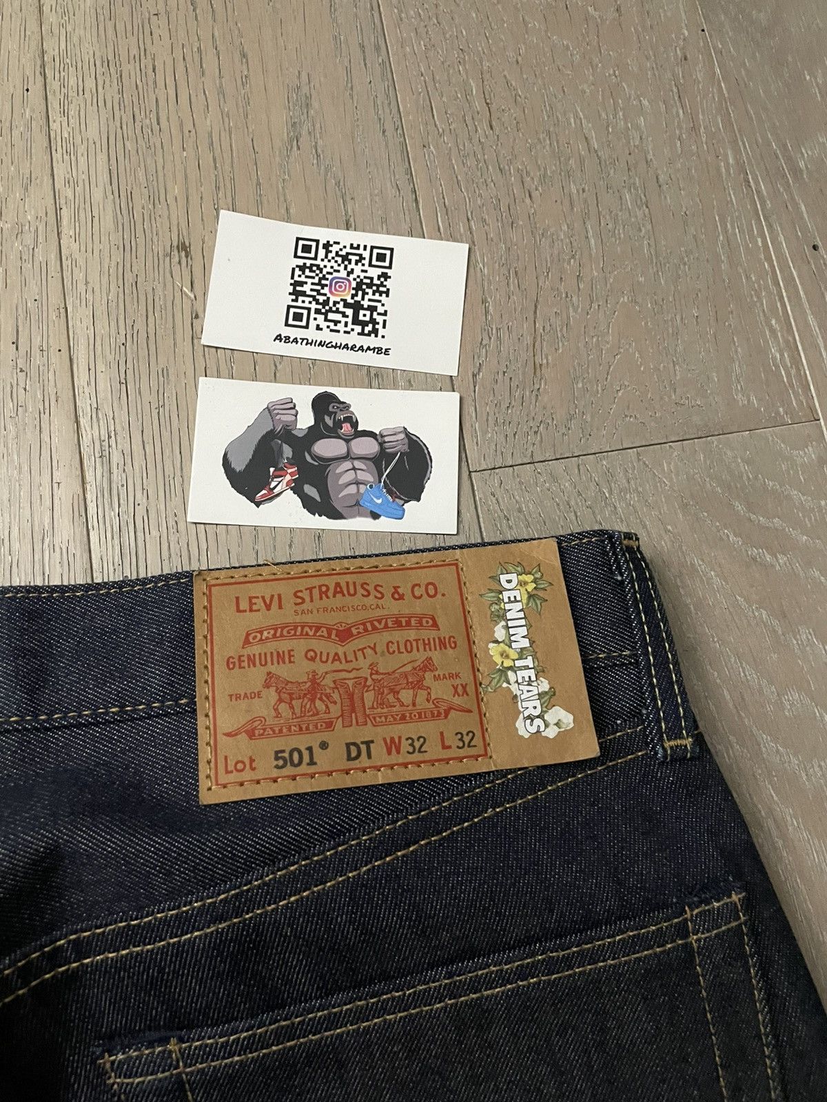DENIM TEARS Denim Tears Stussy 501 Jean Raw Denim Size US 32 / EU 48 - 4 Thumbnail