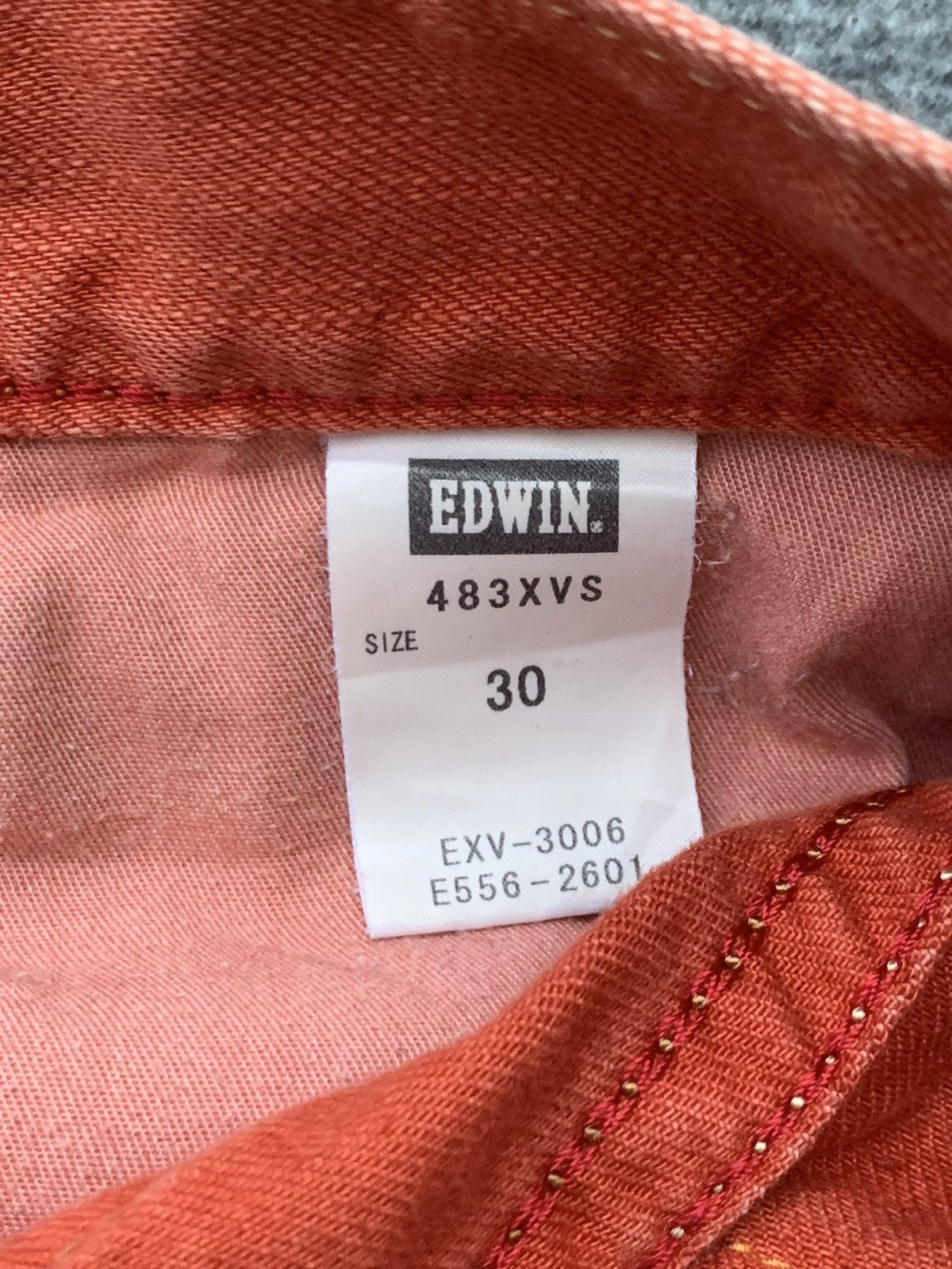 Edwin Buffalo head Edwin faded oren & rare model. Size US 31 - 9 Thumbnail