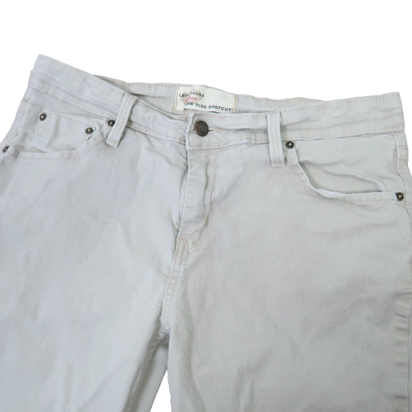 Levi's VINTAGE Levi's Denim Jeans bootcut Women 12 Long Tan Tan khaki Low Rise 30 Inseam 30 Bootcut Jeans Womens 90s 2000s Size 34" / US 12 / IT 48 - 2 Thumbnail