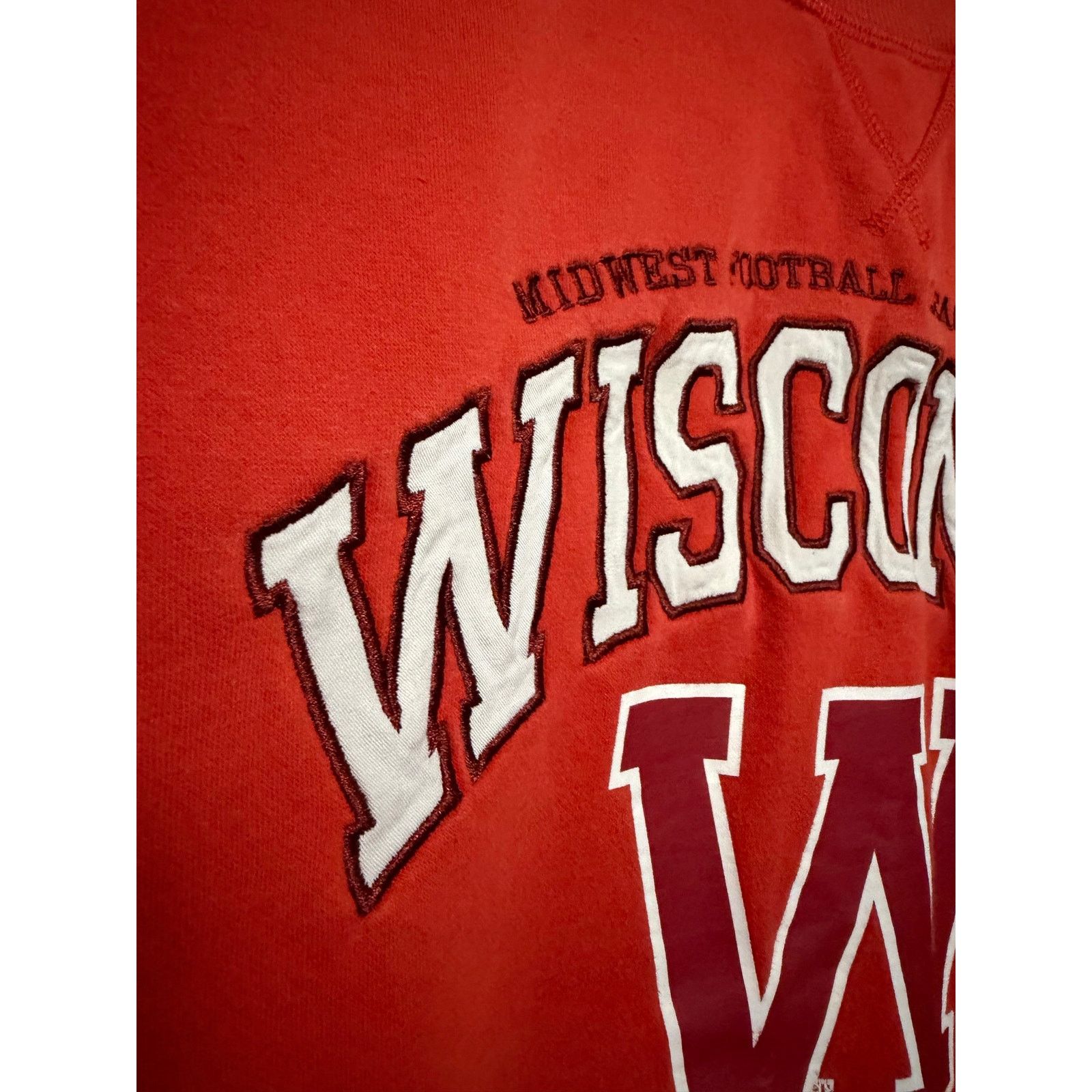 H&M H&M Wisconsin Football Crewneck Sweatshirt Womens Size L Size L / US 10 / IT 46 - 4 Thumbnail