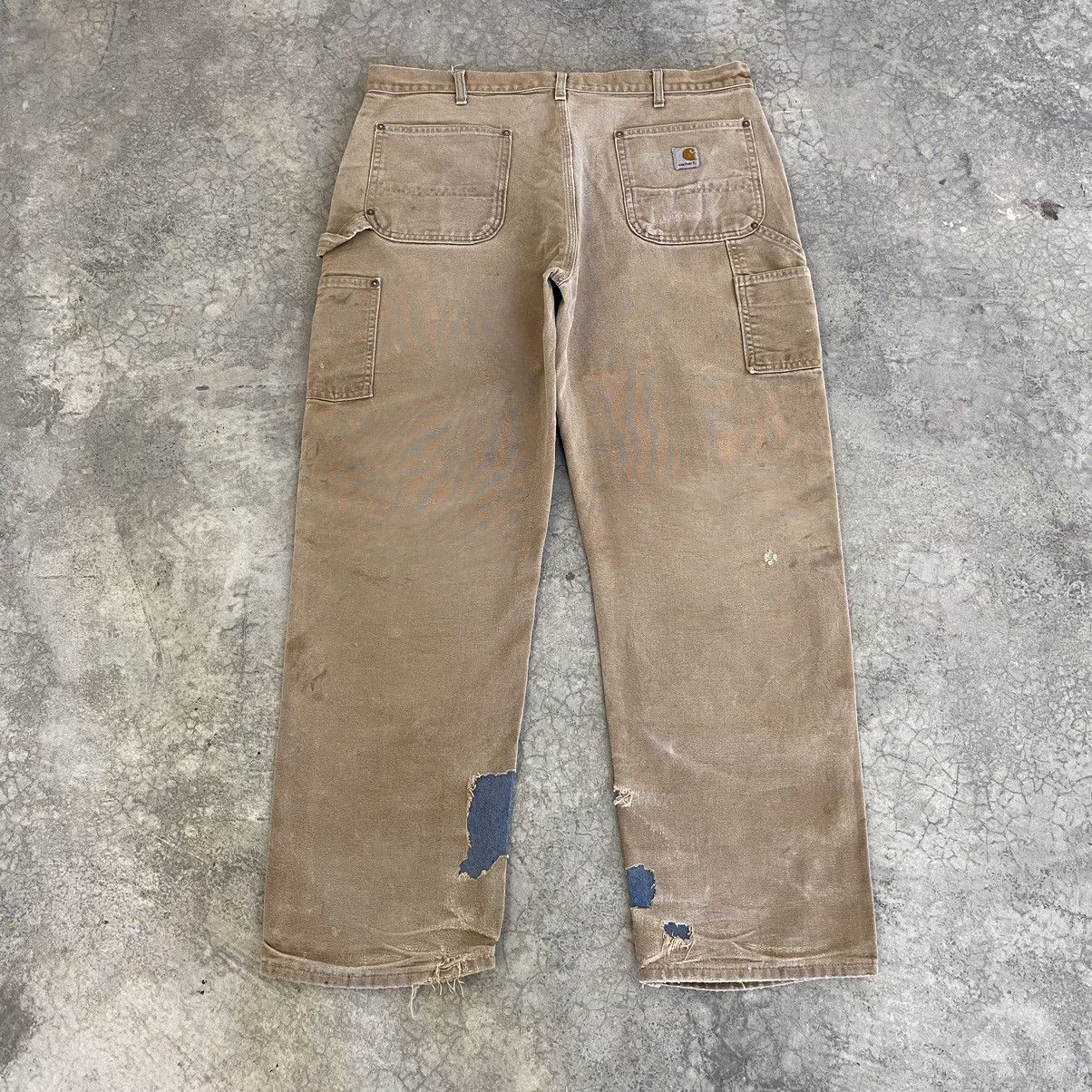 Carhartt VTG Carhartt Double Knee Faded Dirty Carpenter Pants Size US 38 / EU 54 - 16 Thumbnail