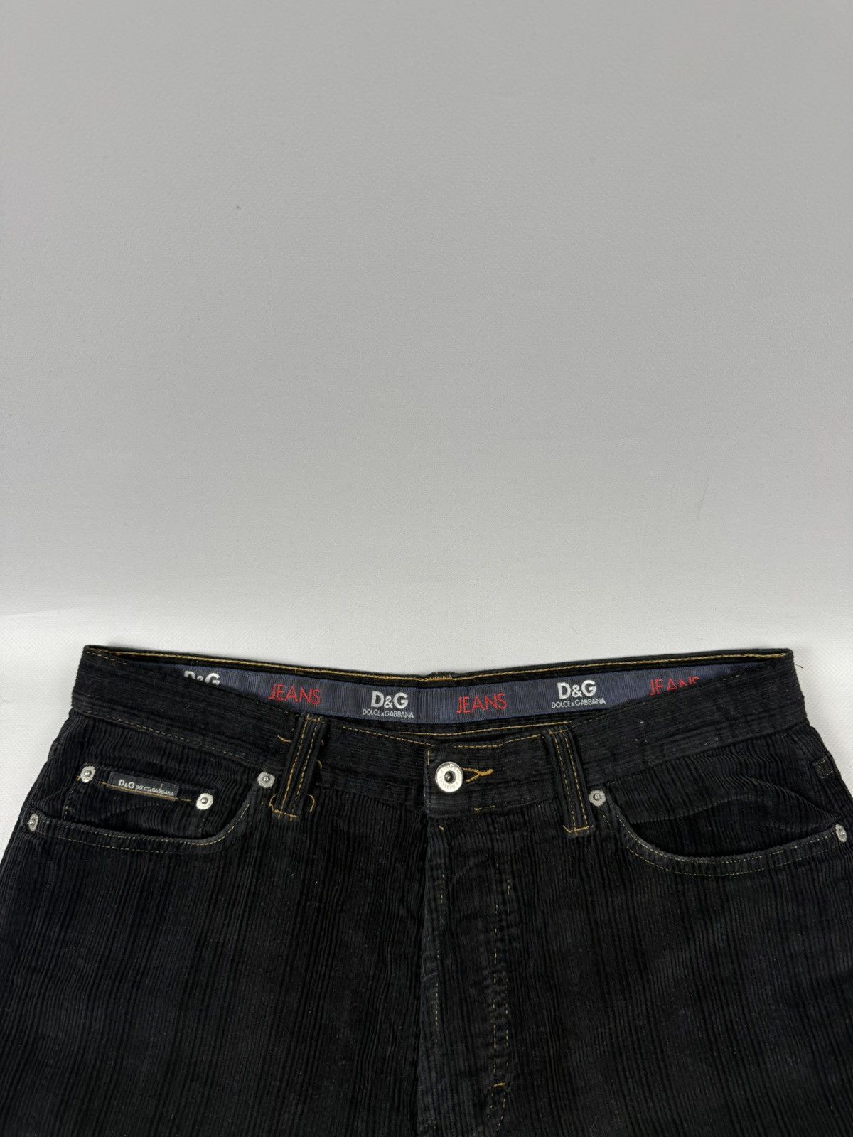 Dolce & Gabbana Dolce & Gabbana curdoroy pants black baggy fit Size US 34 / EU 50 - 7 Thumbnail