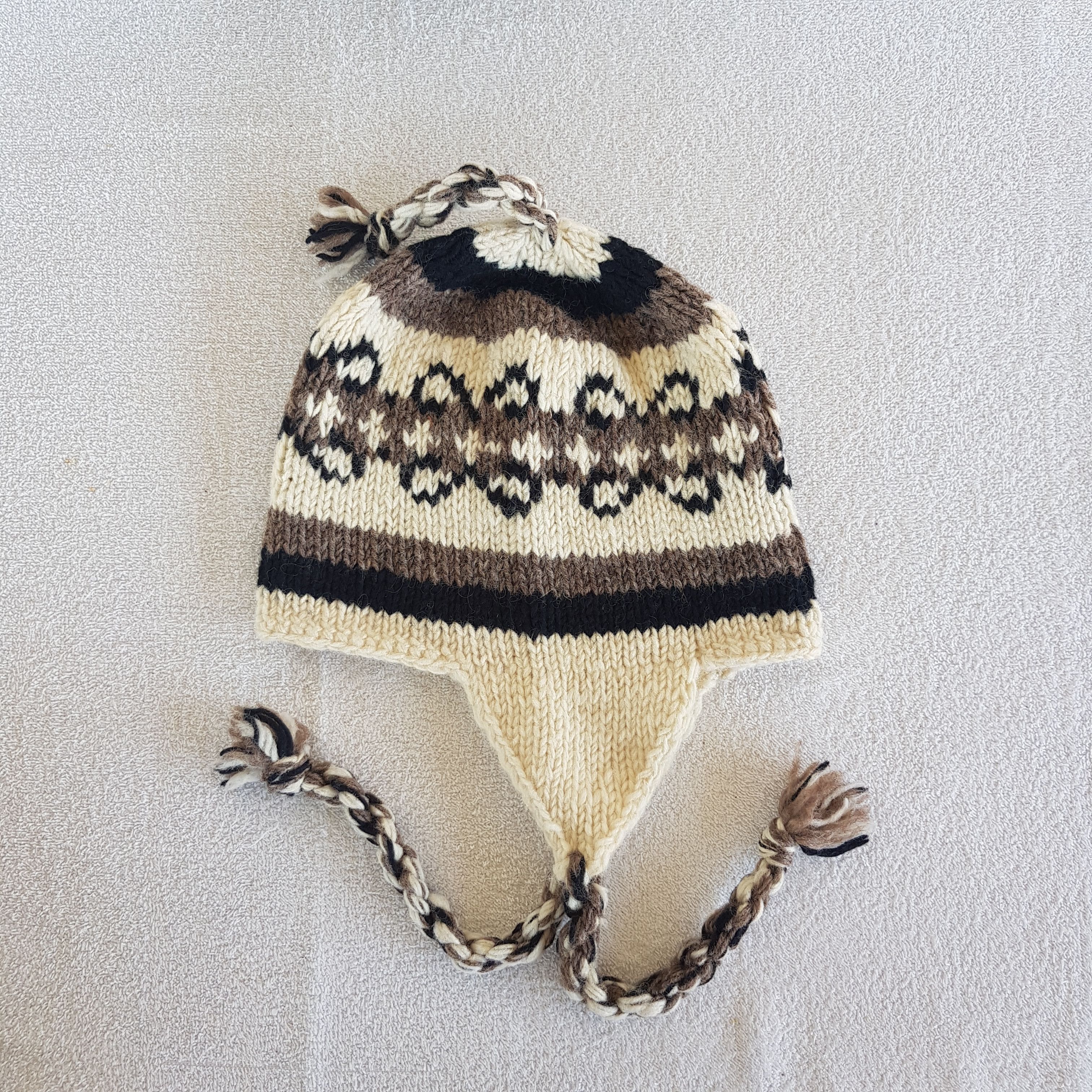 Other Vintage Navajo Aztec Earflap Beanie Snow Caps Ski Hats. Size ONE SIZE - 6 Thumbnail