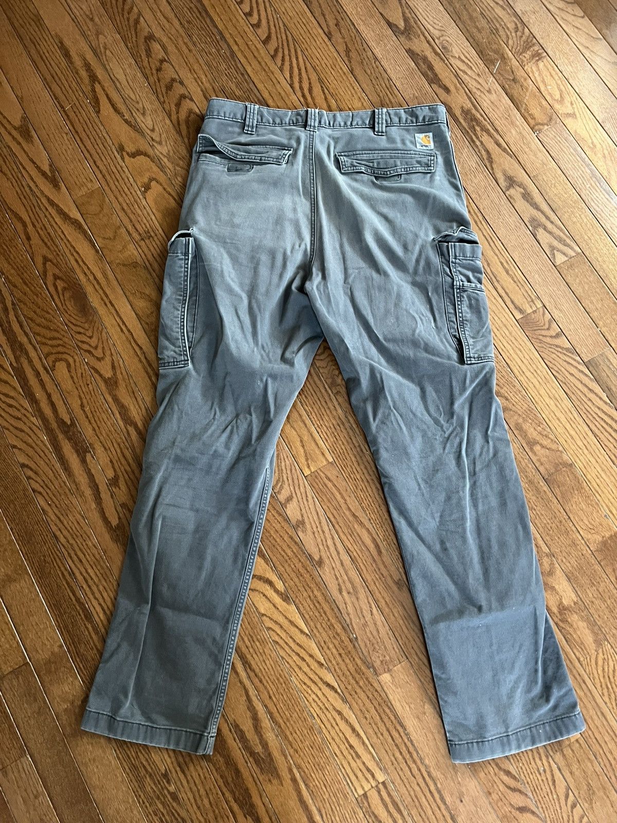 Carhartt Vintage Carhartt Cargo Washed Grey Relaxed Fit 36x34 Size US 36 / EU 52 - 2 Thumbnail