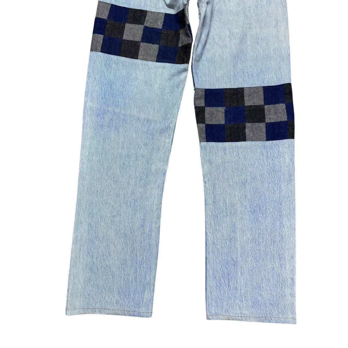 Japanese Brand Vintage Levis 501 Patchwork Jeans Remake By Kalimera Size US 31 - 15 Thumbnail
