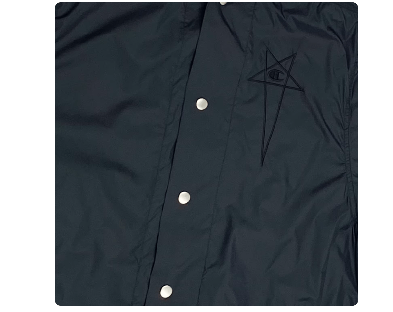 Champion × Rick Owens Rick Owens x Champion Black Nylon Hooded Raincoat Size US M / EU 48-50 / 2 - 3 Thumbnail