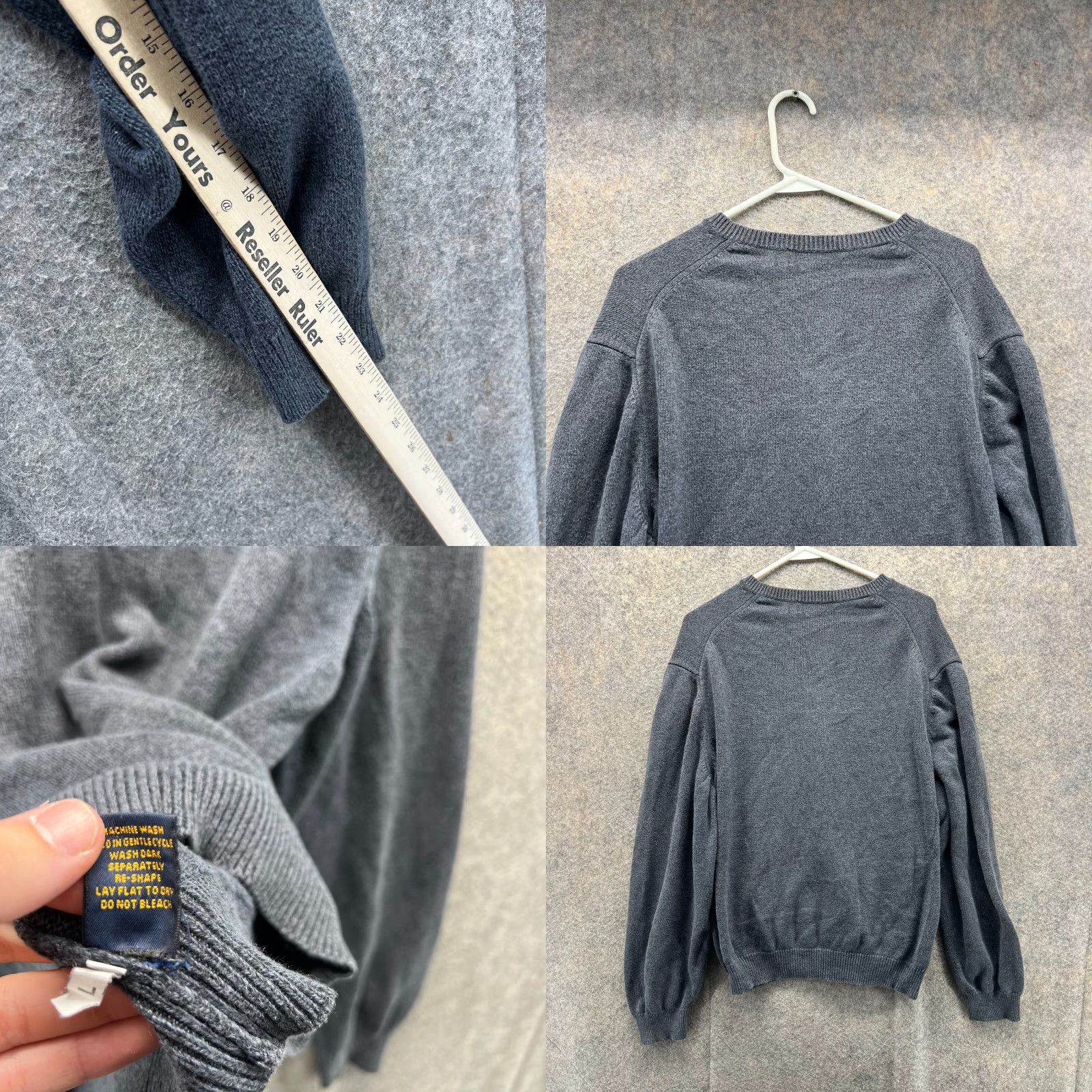 Brooks Brothers Brooks Brothers Sweater Men Large Adult Gray Pullover V-Neck Fleece Cotton Lux Size US L / EU 52-54 / 3 - 8 Thumbnail