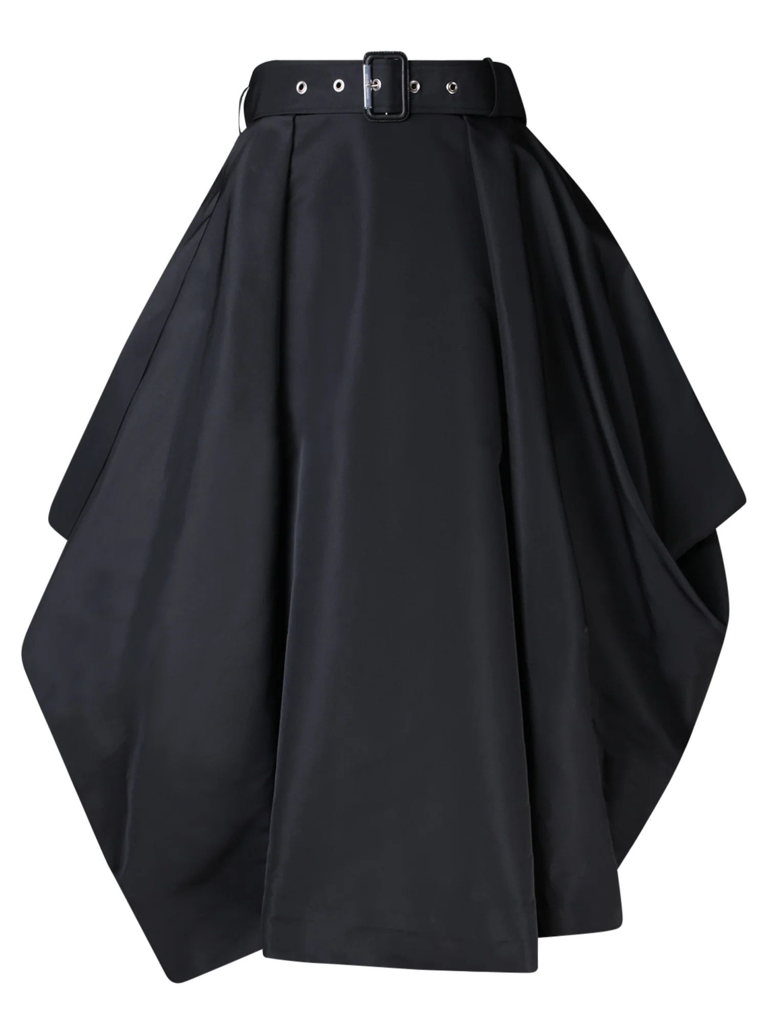 Alexander McQueen o1s22i1n1024 Polyfaille Peg-Top Skirt in Black Size 28" / US 6 / IT 42 - 1 Thumbnail