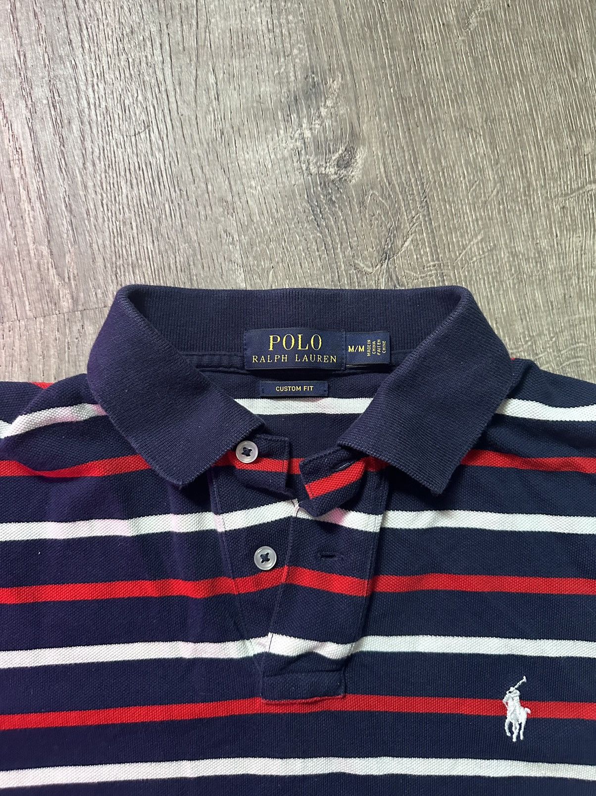 Polo Ralph Lauren Vintage Ralph lauren Custom Fitted Polo Size US M / EU 48-50 / 2 - 2 Thumbnail