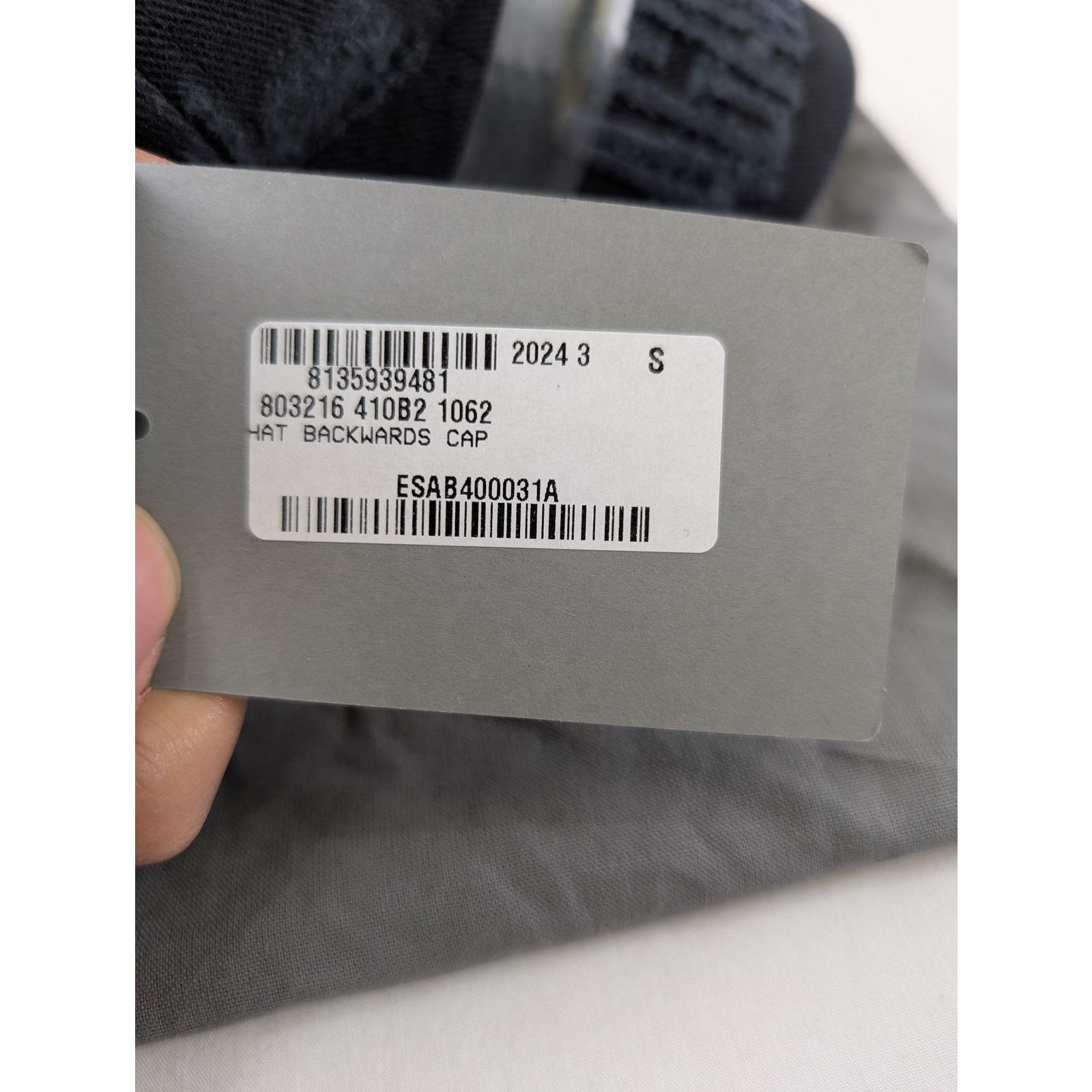 Balenciaga o1rshd1 Size: S / Men's Backwards Hat / Cap in Black Size ONE SIZE - 15 Thumbnail