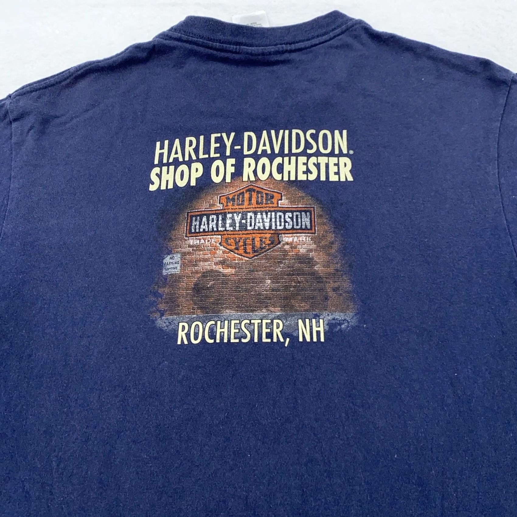 Harley Davidson Harley-Davidson Pocket Shirt Mens Medium Tee Blue Graphic Print Motorcycle USA Biker Classic Motorcycle NH 90s Size US M / EU 48-50 / 2 - 2 Thumbnail