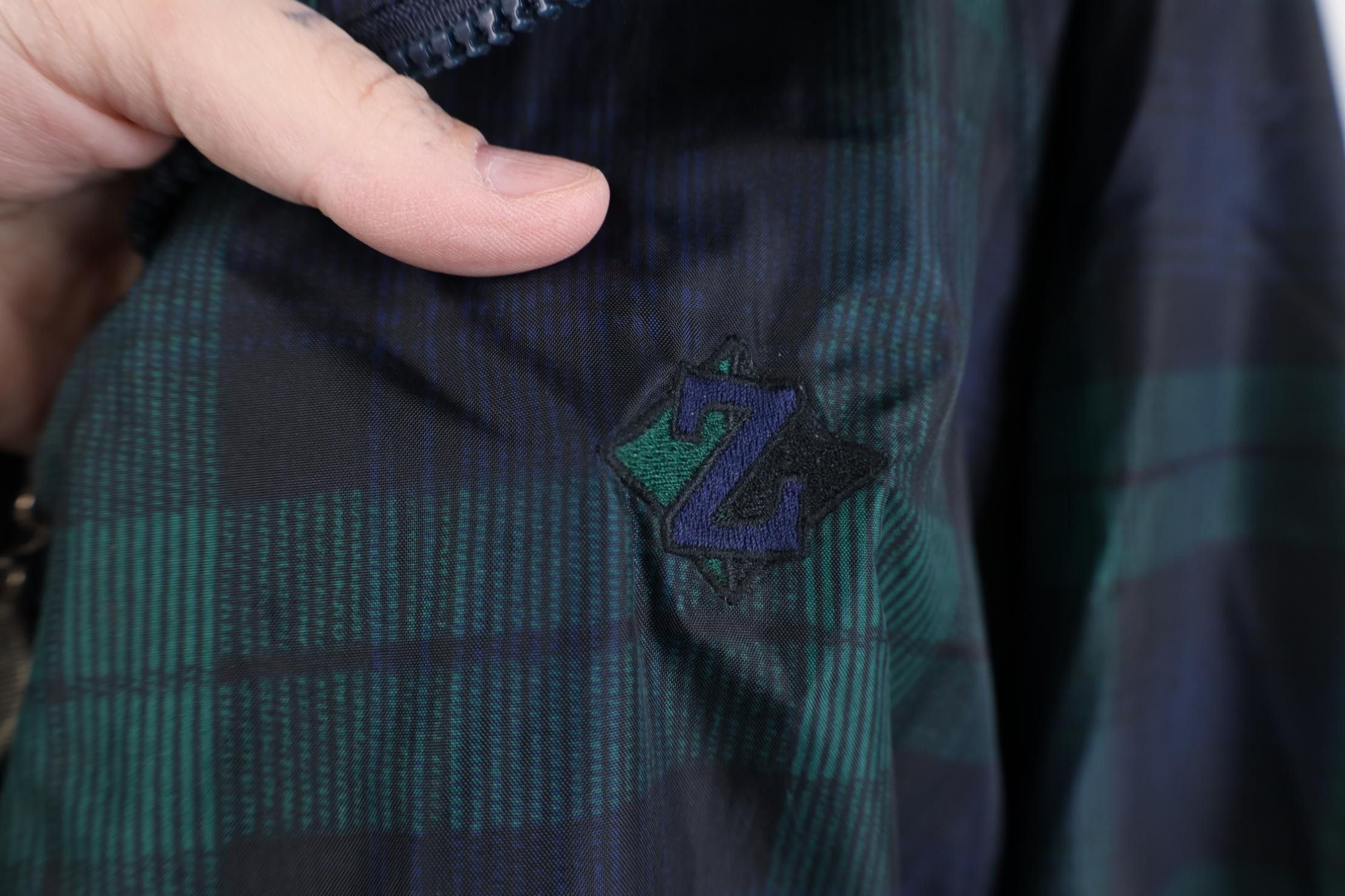 Vintage Vintage 90s Streetwear Windbreaker Bomber Jacket Tartan Size US L / EU 52-54 / 3 - 4 Thumbnail