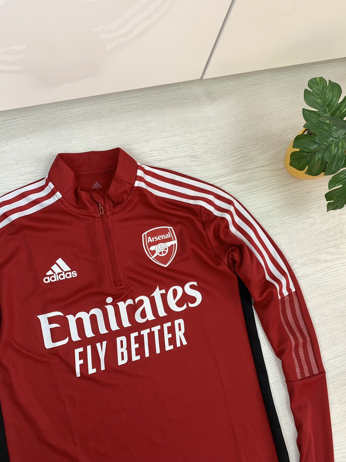 Adidas Adidas FC Arsenal 2021-2022 Half-Zip Training Jacket Size S Size US S / EU 44-46 / 1 - 3 Thumbnail