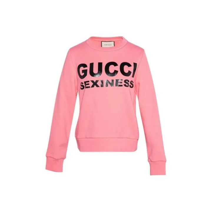 Gucci Gucci Pink Logo Print Sweatshirt for Women-2507 Size M / US 6-8 / IT 42-44 - 7 Thumbnail