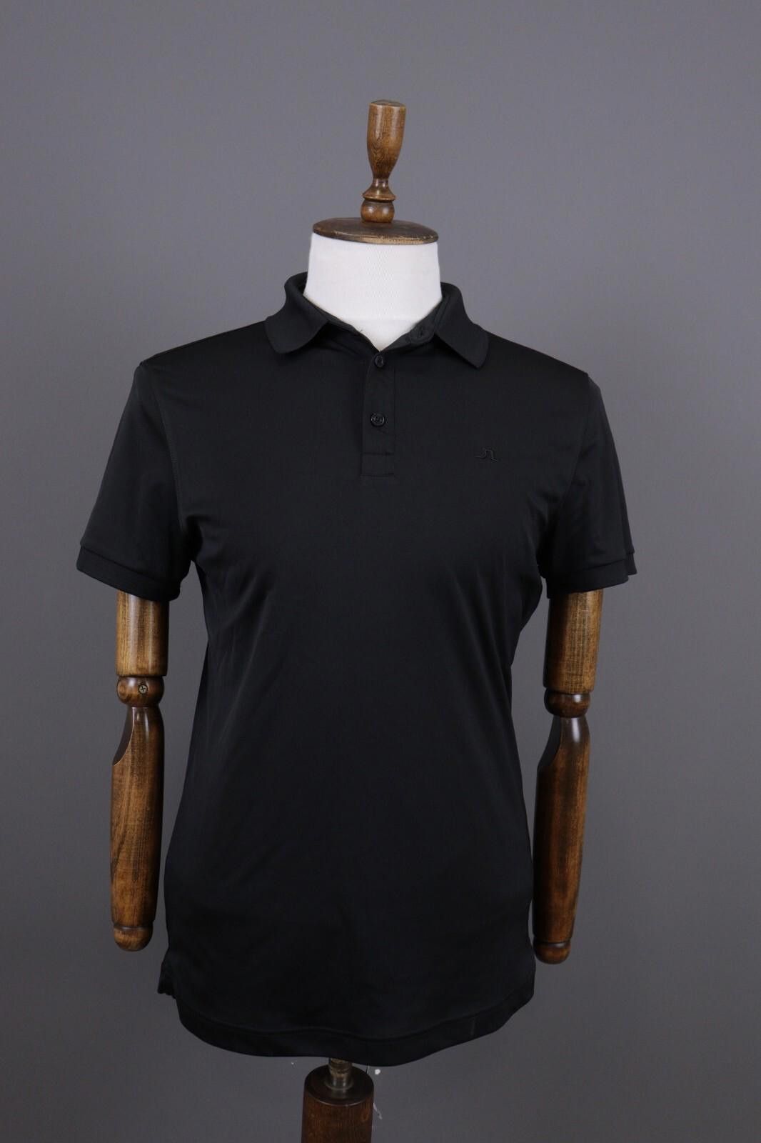 J.Lindeberg J.Lindeberg Regular Fit Sport Golf Black Polo Shirt Size M Size US M / EU 48-50 / 2 - 1 Thumbnail