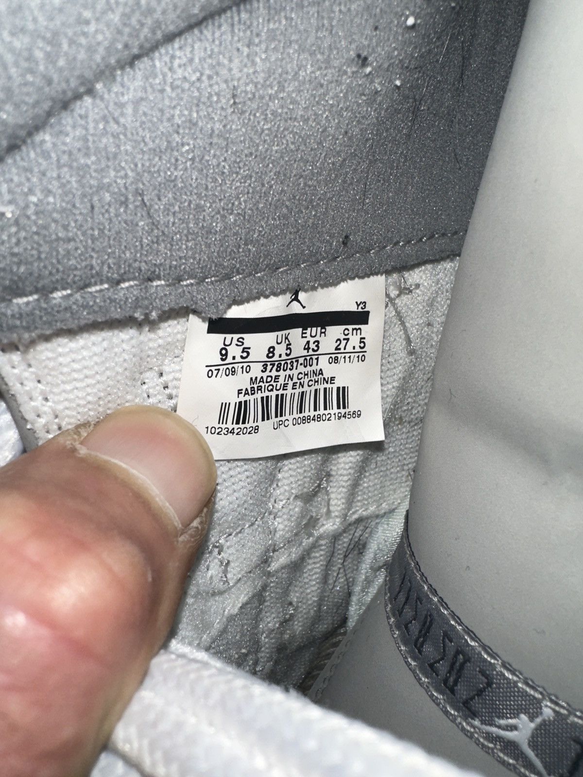 Jordan Brand 2010 Cool grey 11s Size US 9.5 / EU 42-43 - 6 Thumbnail