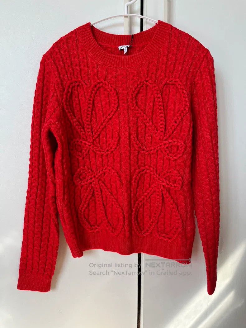 Loewe Loewe Red sweater Size L / US 10 / IT 46 - 2 Thumbnail