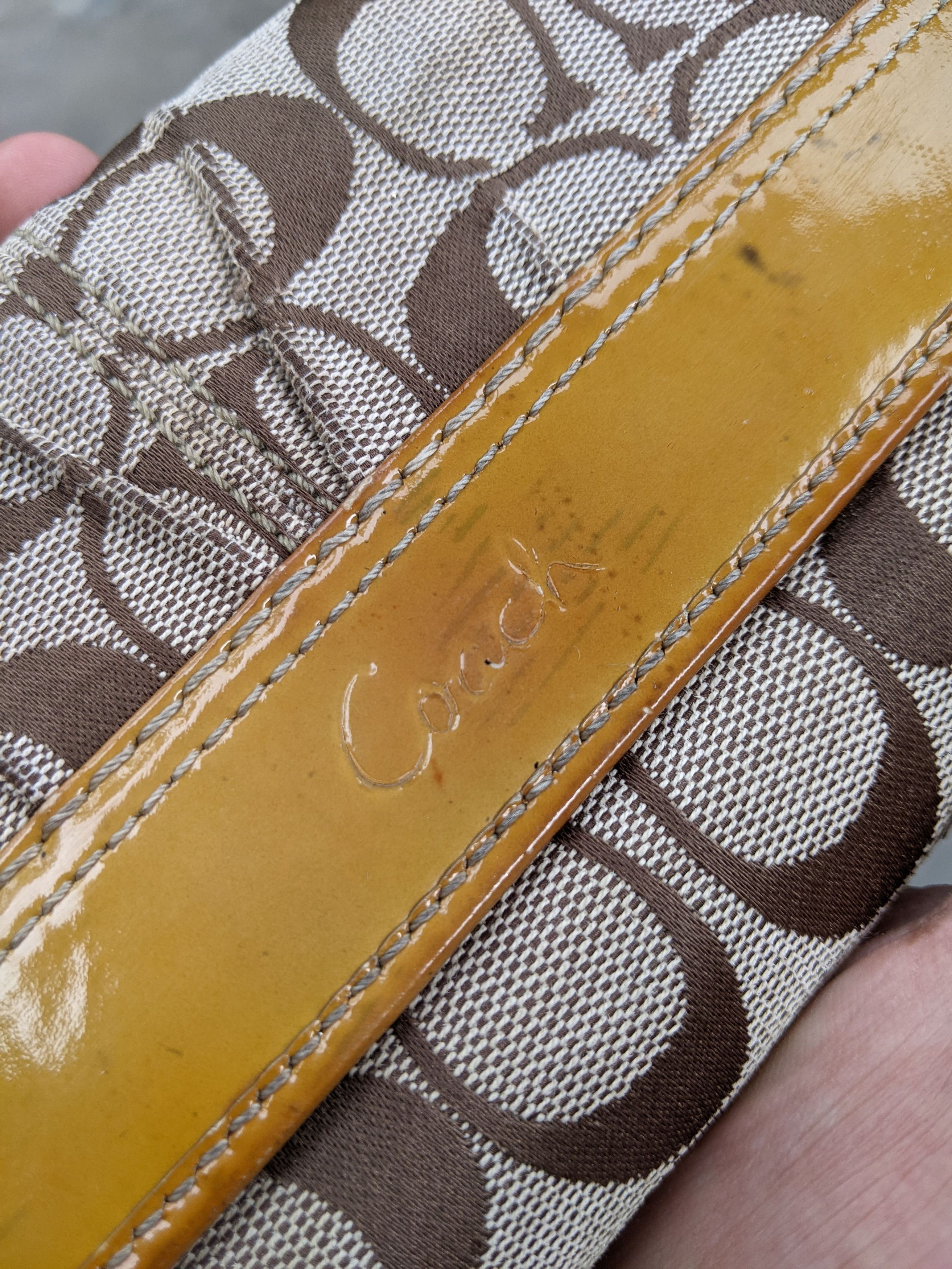 Coach Vintage Coach Signature Brown and Tan Wallet Size ONE SIZE - 5 Thumbnail