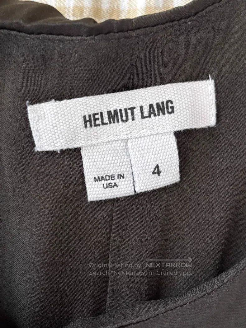 Helmut Lang Helmut Lang size 4 Tank Style Blackish Gray Asymmetrical Dr Size S / US 4 / IT 40 - 4 Thumbnail