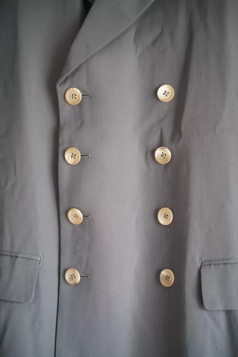Yohji Yamamoto Yohji Yamamoto size m 91aw double-breasted with shaped coll Size 38R - 4 Thumbnail