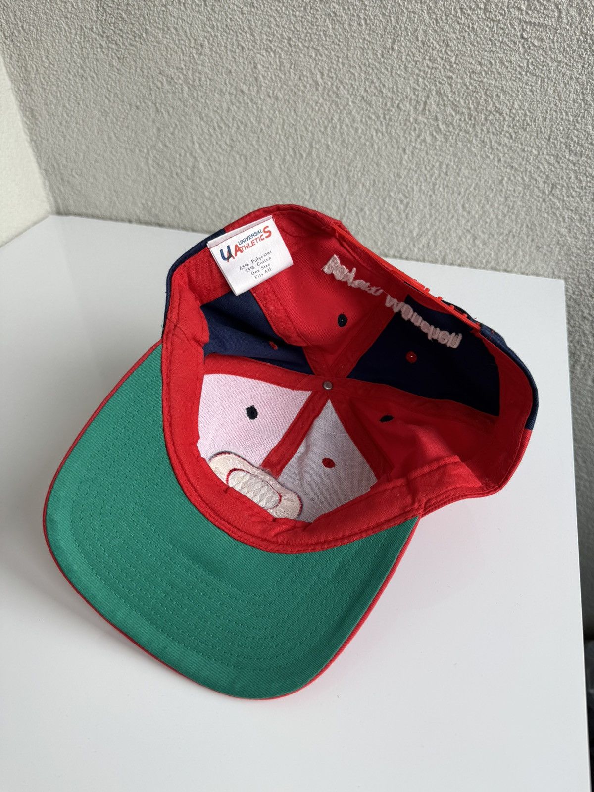 Vintage FC Bayern Munich SnapBack Cap Red Size ONE SIZE - 7 Thumbnail