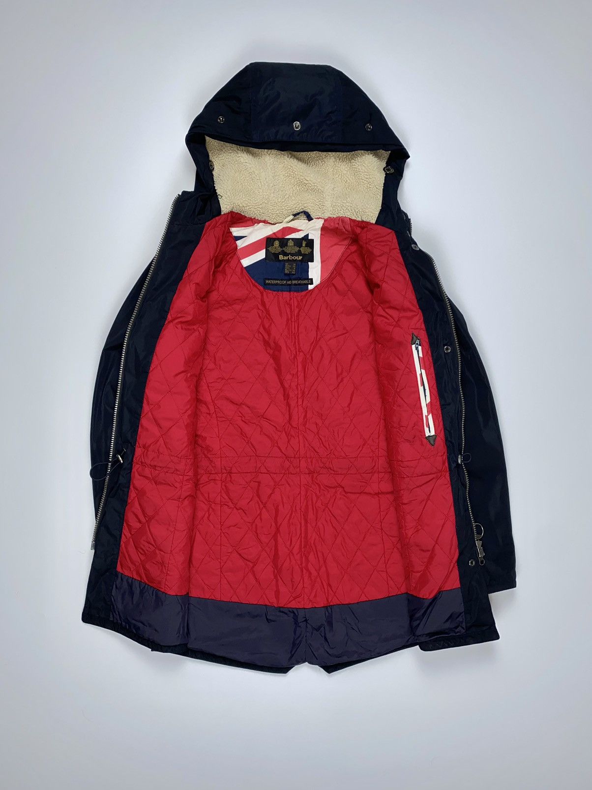 Barbour 🚨 Barbour DECK COAT vintage nylon jacket parka zip woman’s 6 Size M / US 6-8 / IT 42-44 - 5 Thumbnail