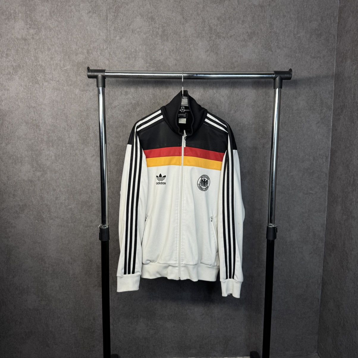 Adidas × Vintage Y2K Vintage adidas Deutscher zip track suit jacket Size US L / EU 52-54 / 3 - 1 Thumbnail