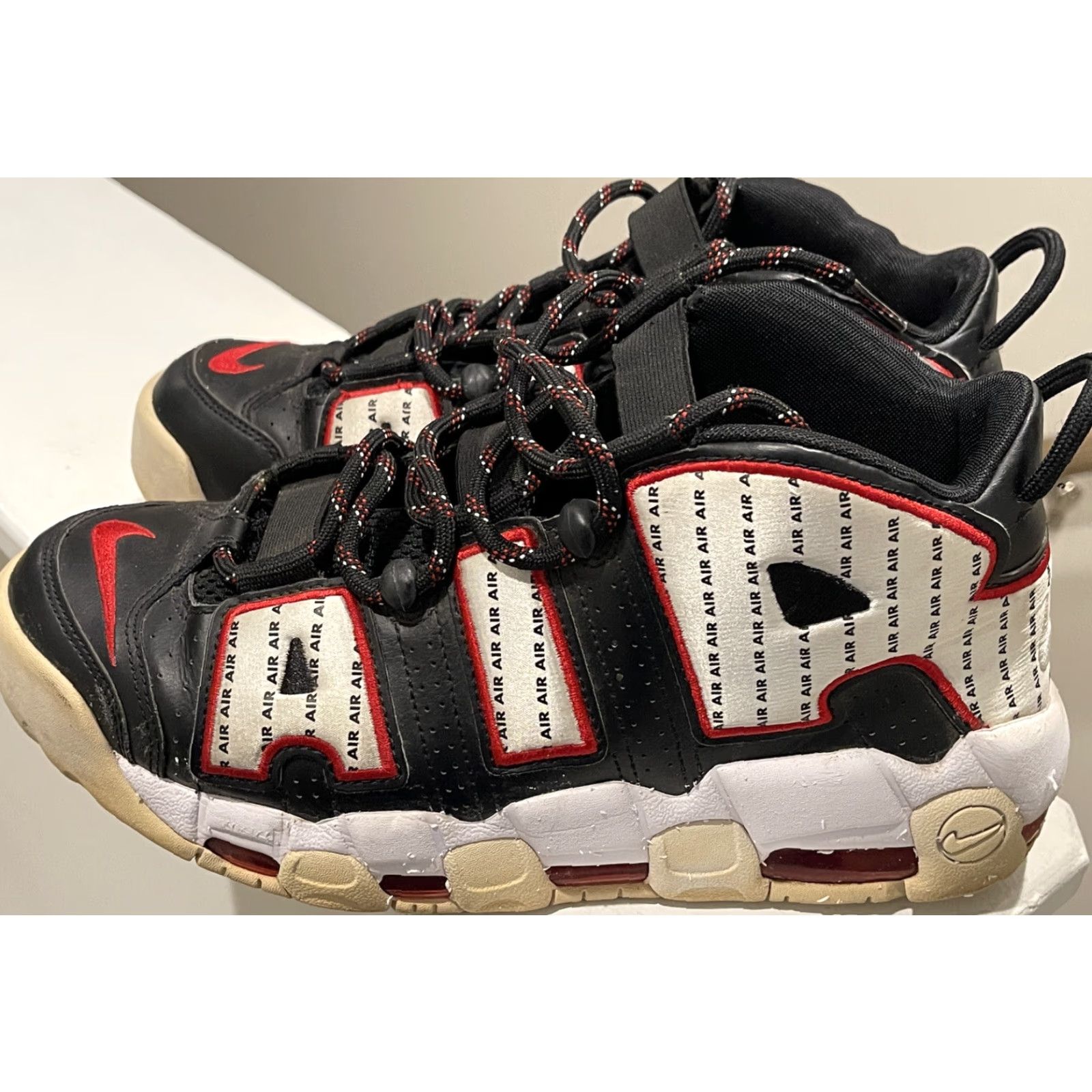Nike Nike Air More Uptempo Pinstripe AV7947-001 Mens 8 Multicolor Sneakers 90s Nike Air More Uptempo Mens 8 Size US 8 / EU 41 - 3 Thumbnail