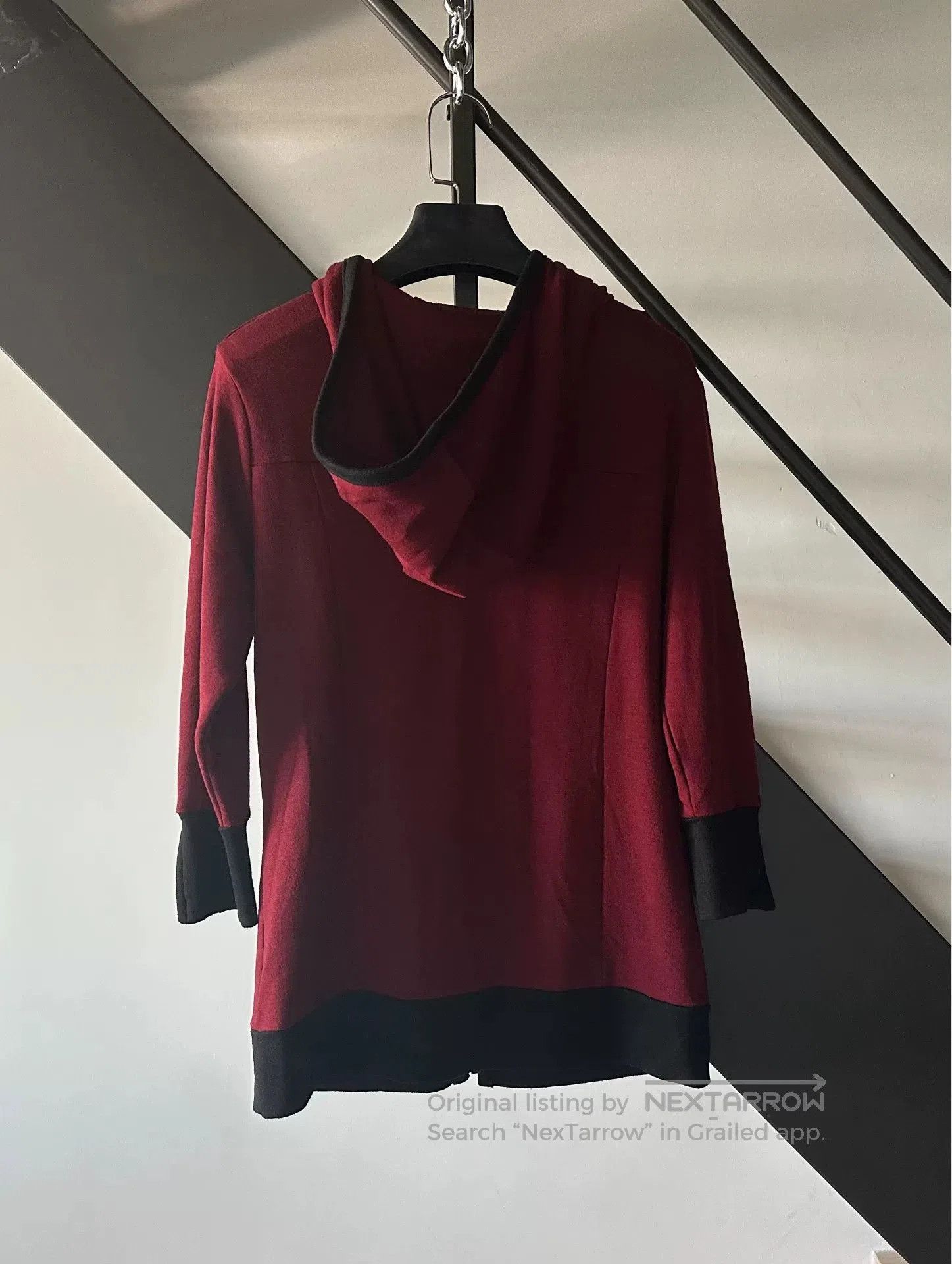 Japanese Brand Black and Red Hooded Sweatshirt. Size S / US 4 / IT 40 - 4 Thumbnail