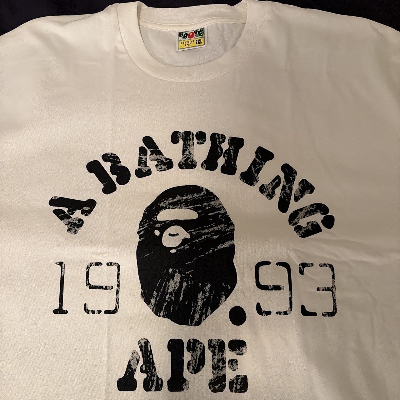 Bape Authentic BAPE Screen Print College Relaxed Fit Tee Size US XXL / EU 58 / 5 - 2 Thumbnail