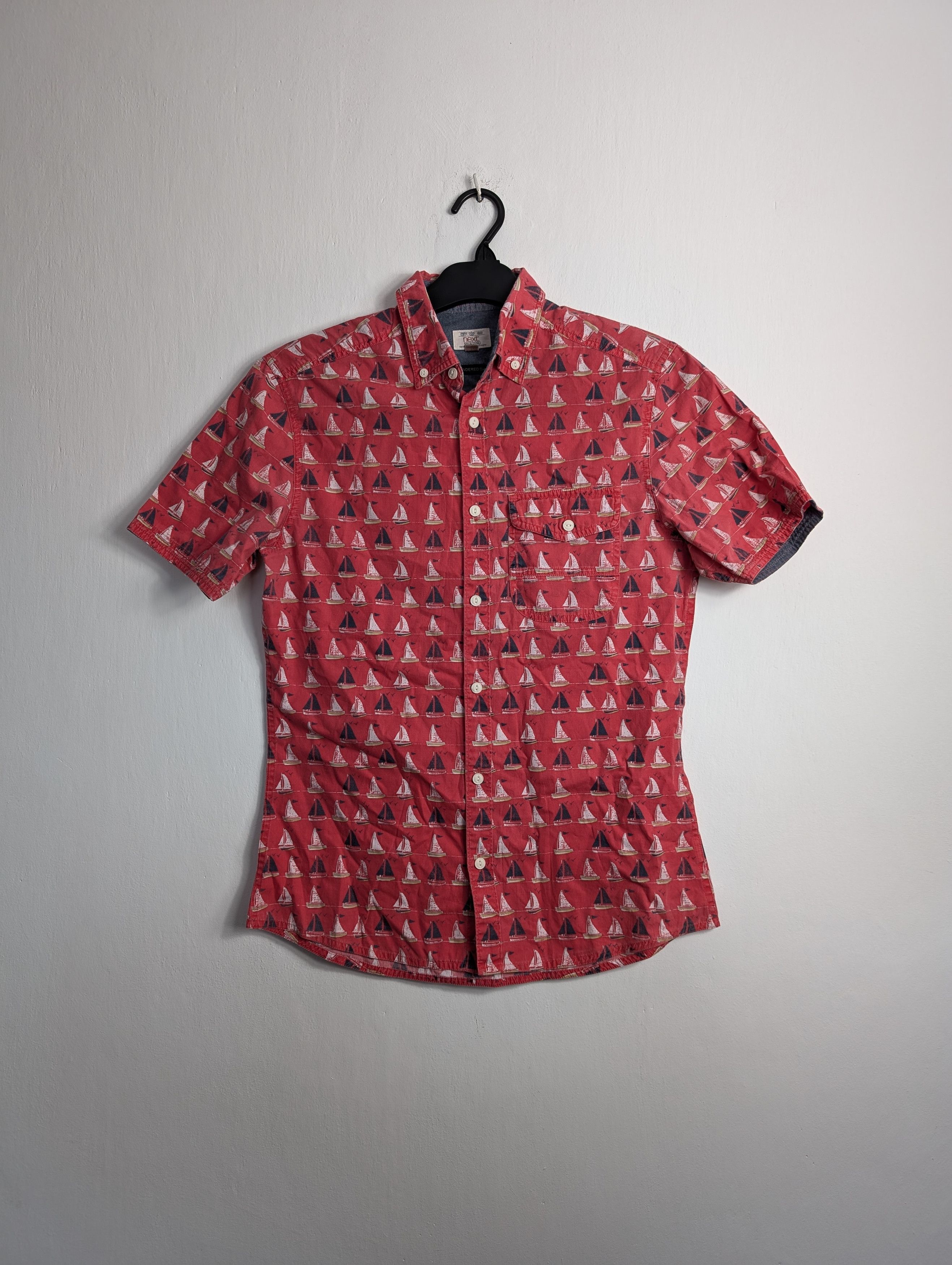 Vintage Vintage Y2K Hawaiian Shirt - Summer Floral Palm Tree Print Size US S / EU 44-46 / 1 - 1 Thumbnail
