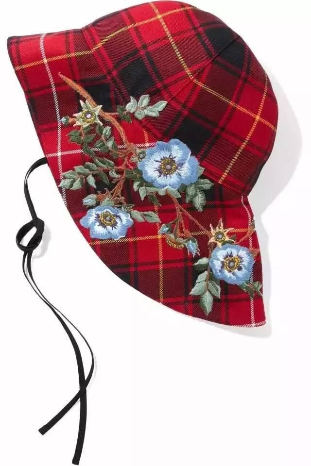 Gucci Rare Runway Gucci Tartan Wool Embroidered Hat Size ONE SIZE - 9 Thumbnail