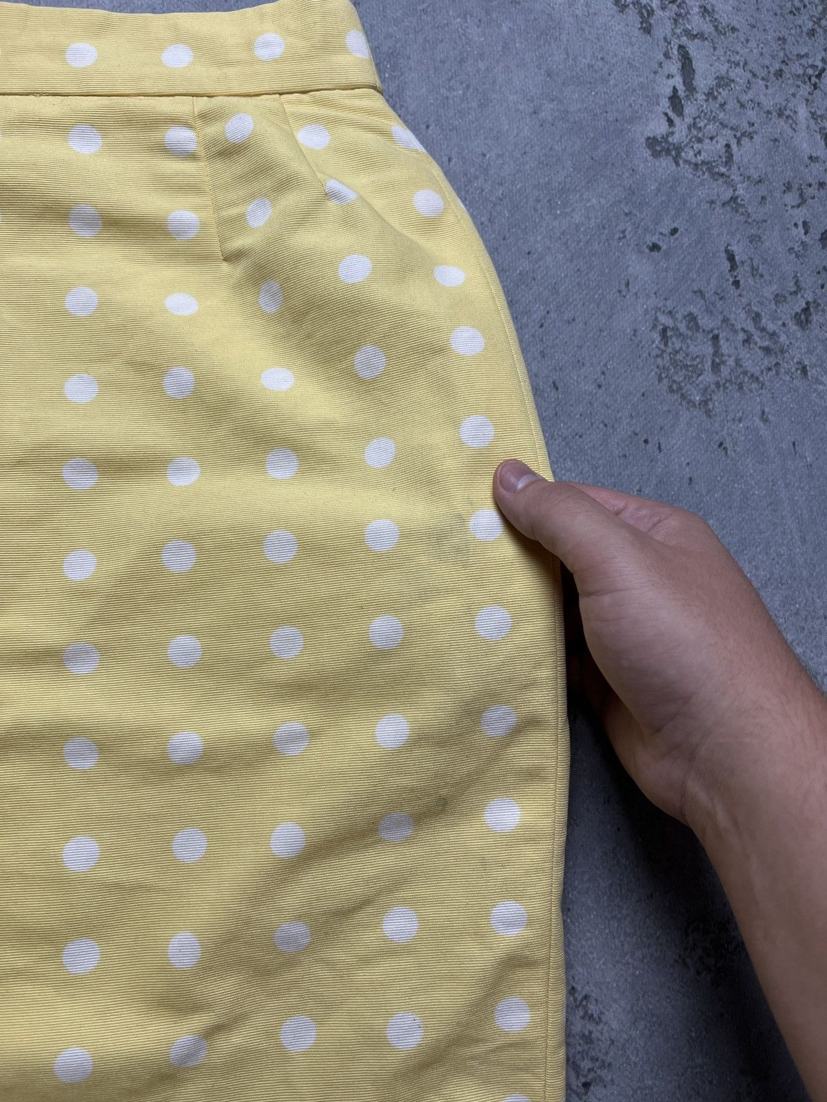 Escada Vintage Polka dot Pencil skirt Escada 90s 80s Rare Size 26" / US 2 / IT 38 - 6 Thumbnail