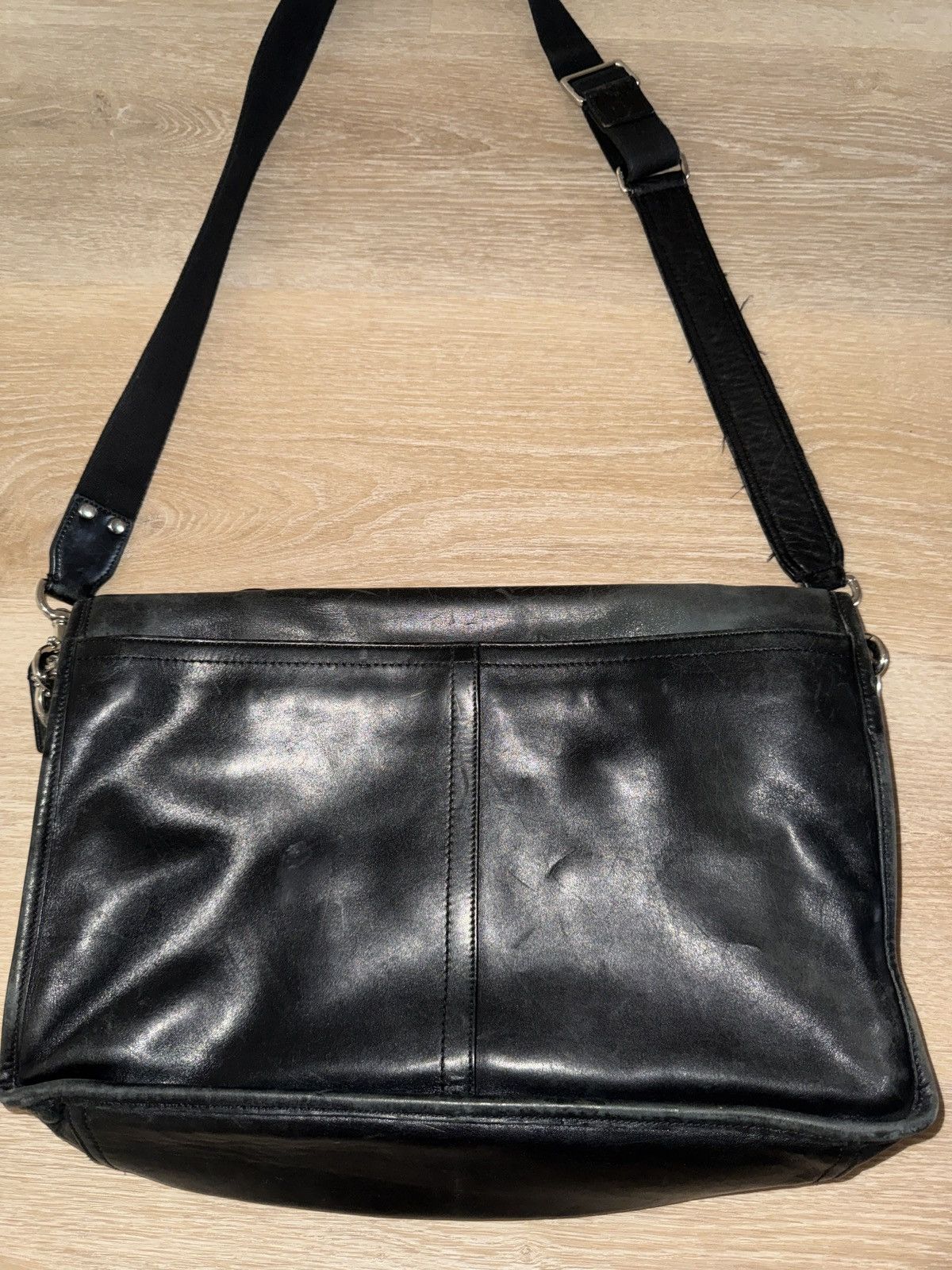 Coach Vintage Coach Turnlock Leather Briefcase Shoulder Bag Size ONE SIZE - 6 Thumbnail