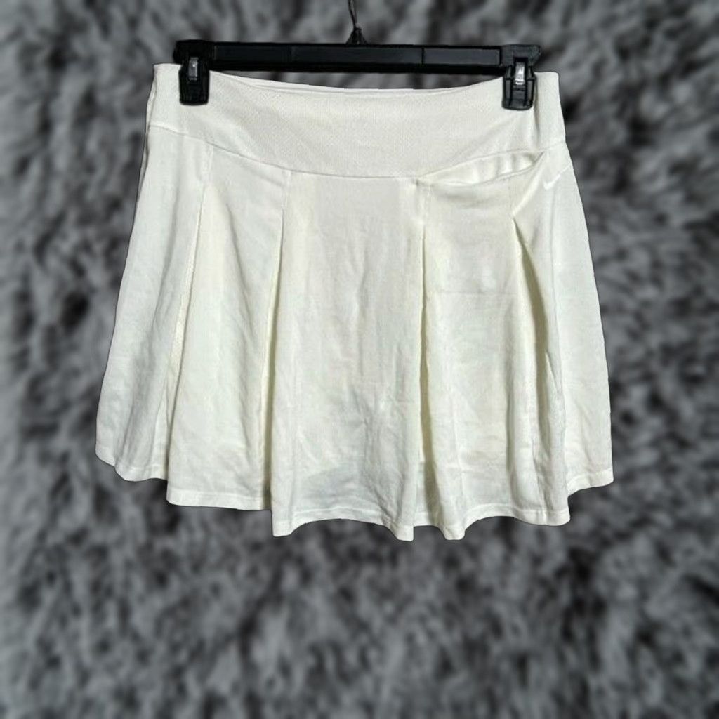 Nike Nike Skort L Dri-Fit Tennis Golf Skirt Athletic Pockets Short White Womens Sports Performance Size 24" / US 00 / IT 34 - 1 Thumbnail