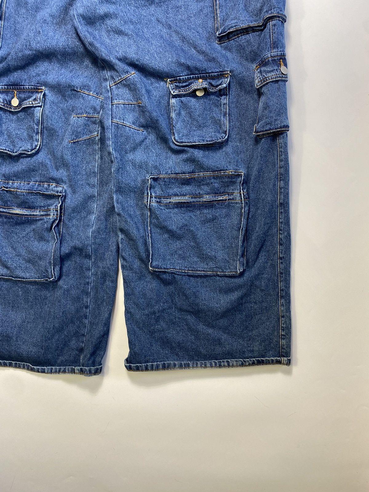 Fashion Nova × Vintage Fashion Nova Y2k Baggy Rap Multi Pocket Jeans Pants Jnco Size US 36 / EU 52 - 2 Thumbnail