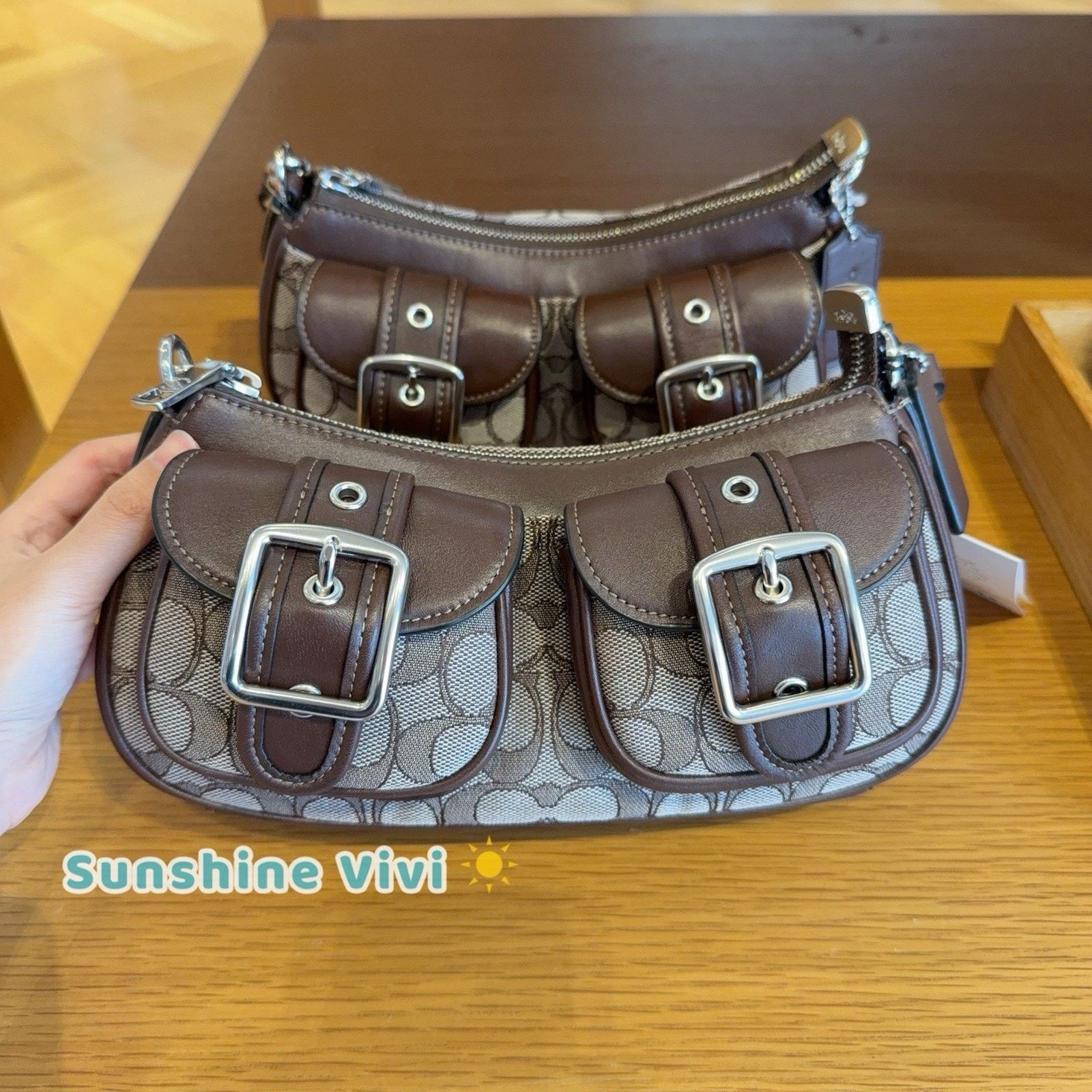 Coach NWT Coach Ashton Bag Signature Jacquard CBJ00 Oak/Maple Size ONE SIZE - 1 Thumbnail