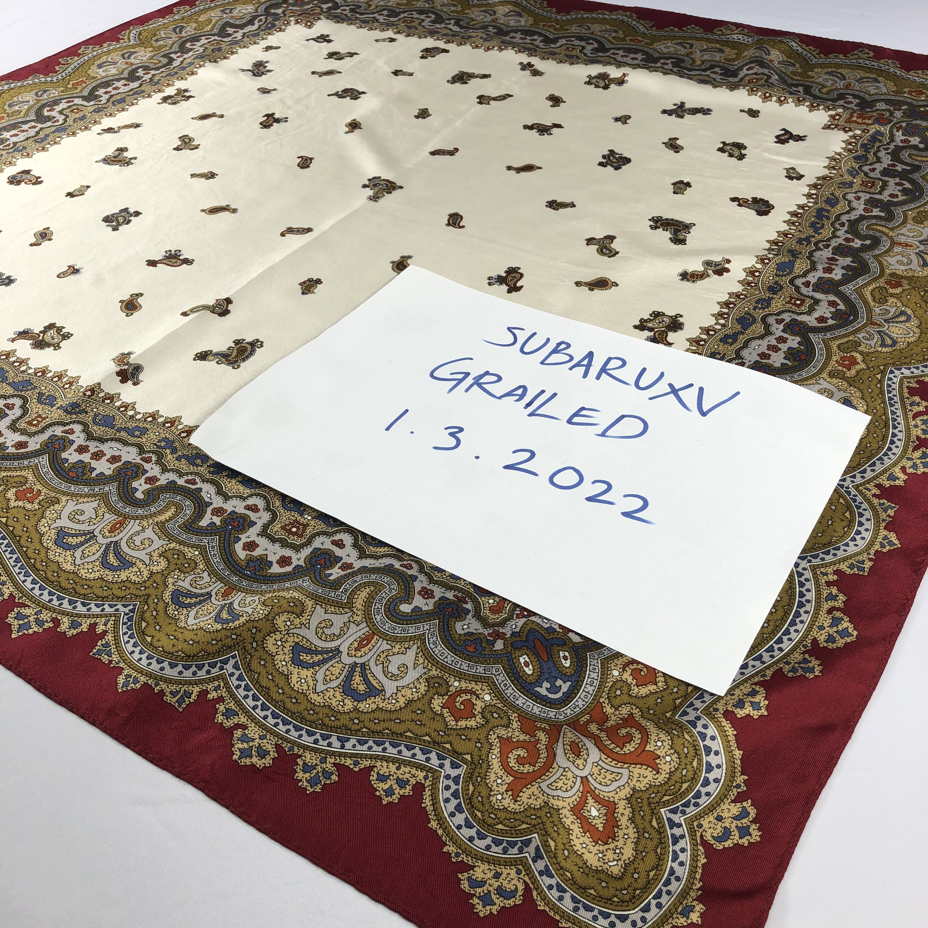 Vintage Vintage Silk Scarf Size ONE SIZE - 4 Thumbnail