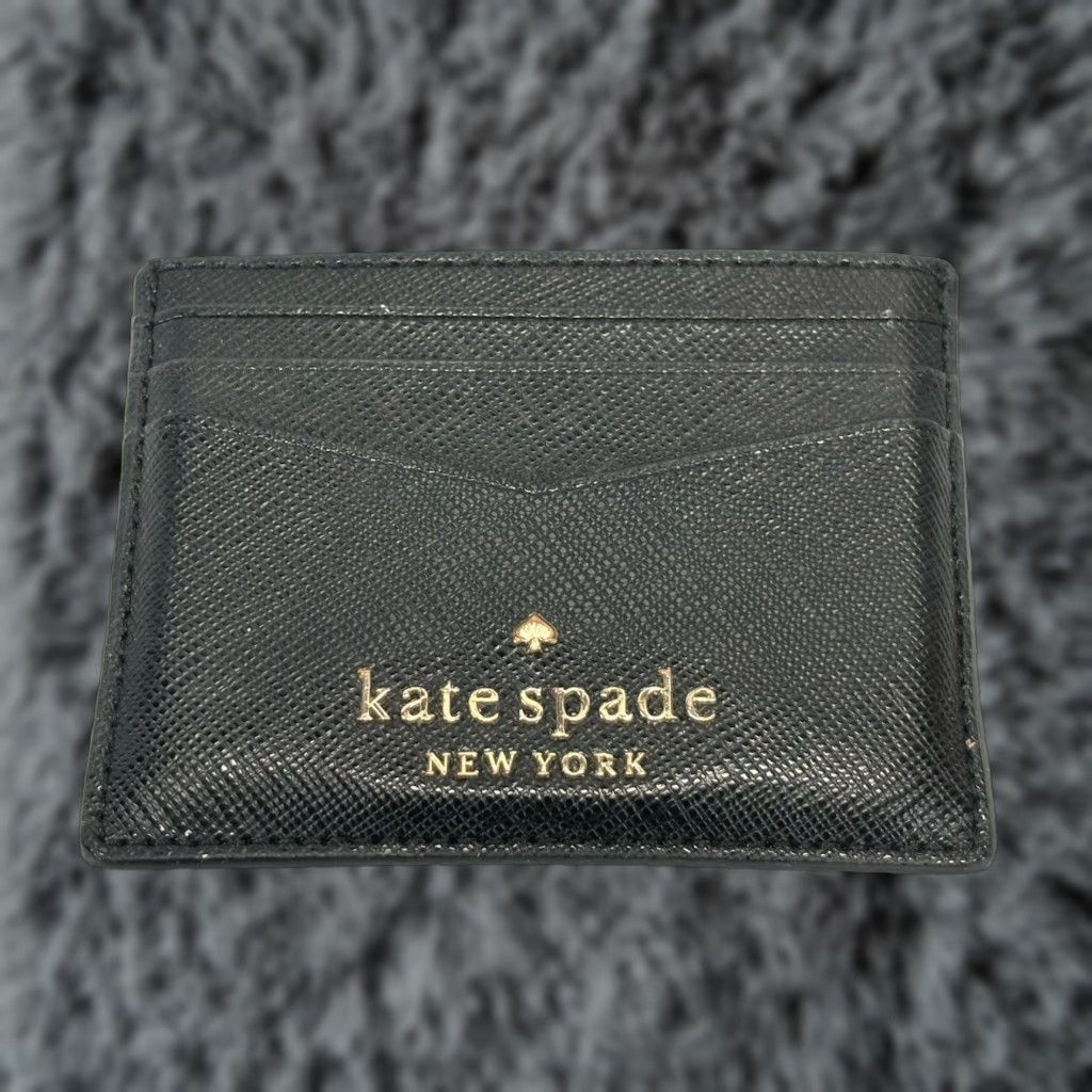 Vintage kate spade new york black staci slim card holder wallet women leather credit card wallet pre-owned good Size ONE SIZE - 1 Thumbnail