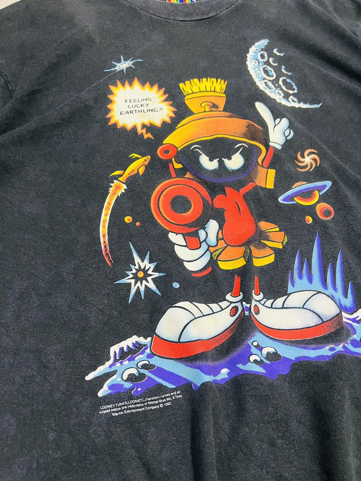 Vintage Vintage 90s Marvin The Martian Looney Tunes Tee Size US M / EU 48-50 / 2 - 6 Thumbnail