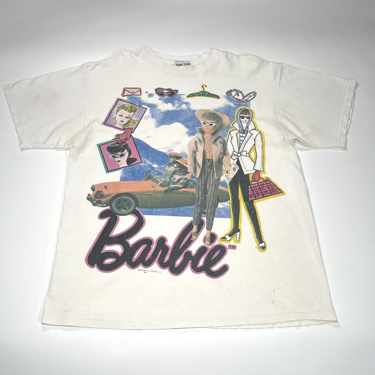 image of Movie x Vintage Barbie Mattel 1993 Promo T-Shirt in White, Men's (Size XL)