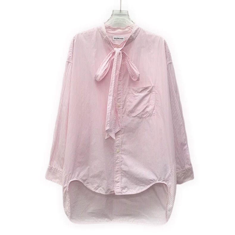 Balenciaga Balenciaga size 34 Pink striped logo monogram print lace-u Size XXS / US 00 / IT 34 - 1 Thumbnail