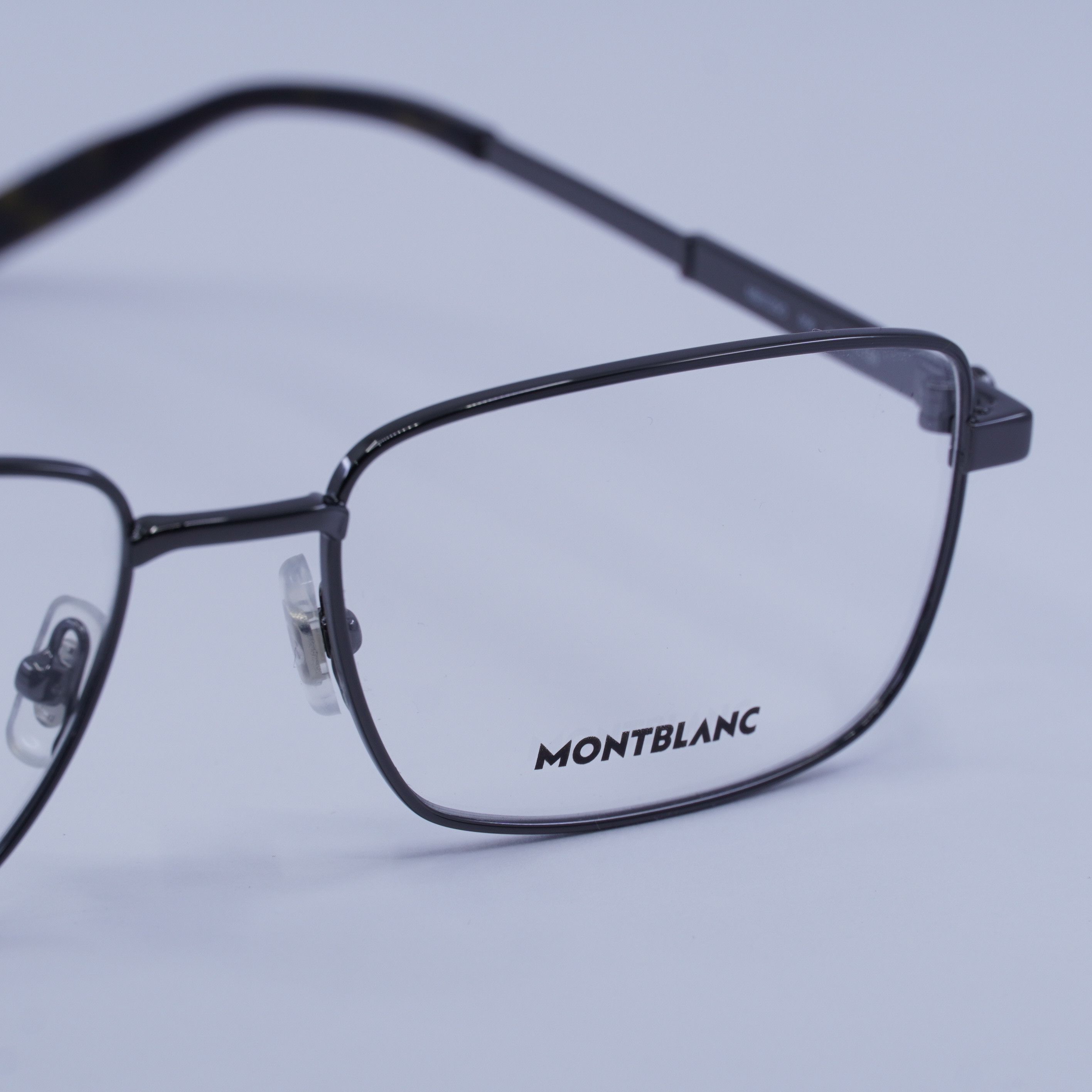 Montblanc Montblanc MB0029O 006 Eyeglasses Ruthenium 58mm Rectangle Size ONE SIZE - 7 Thumbnail