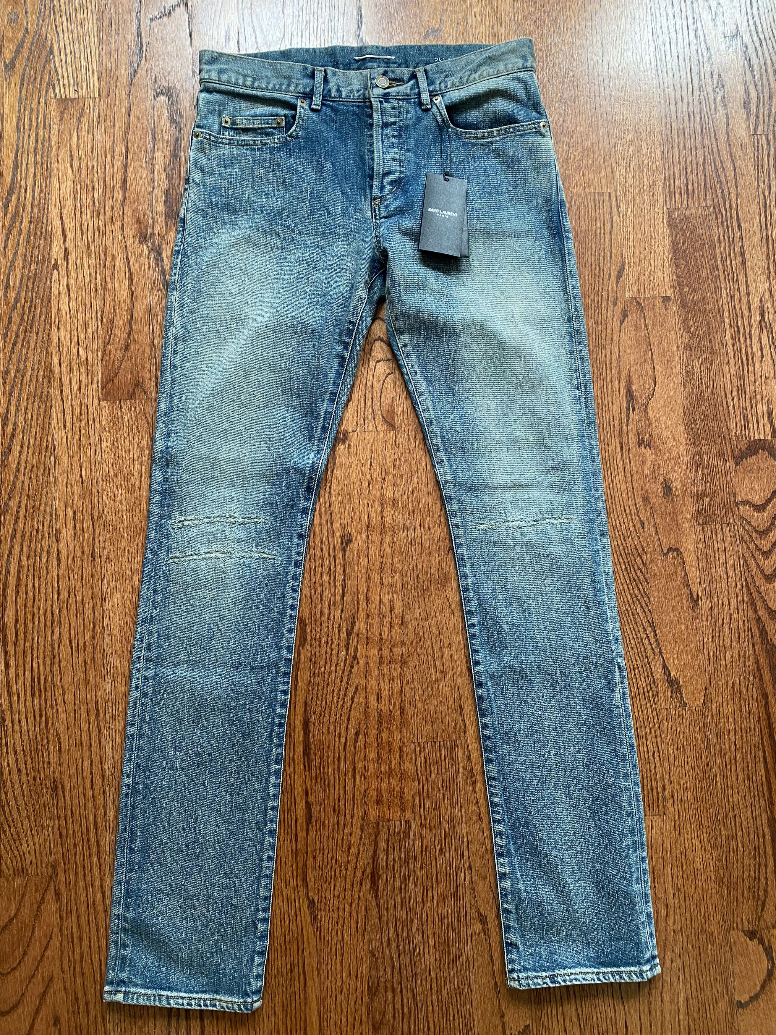 Saint Laurent Paris SLP Hedi Slimane D02 Denim Slim Fit 5 Pocket Size US 30 / EU 46 - 1 Thumbnail